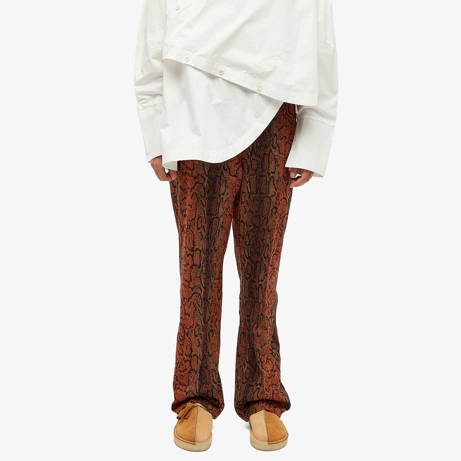 Needles Poly Jacquard Track Pants Python | END.