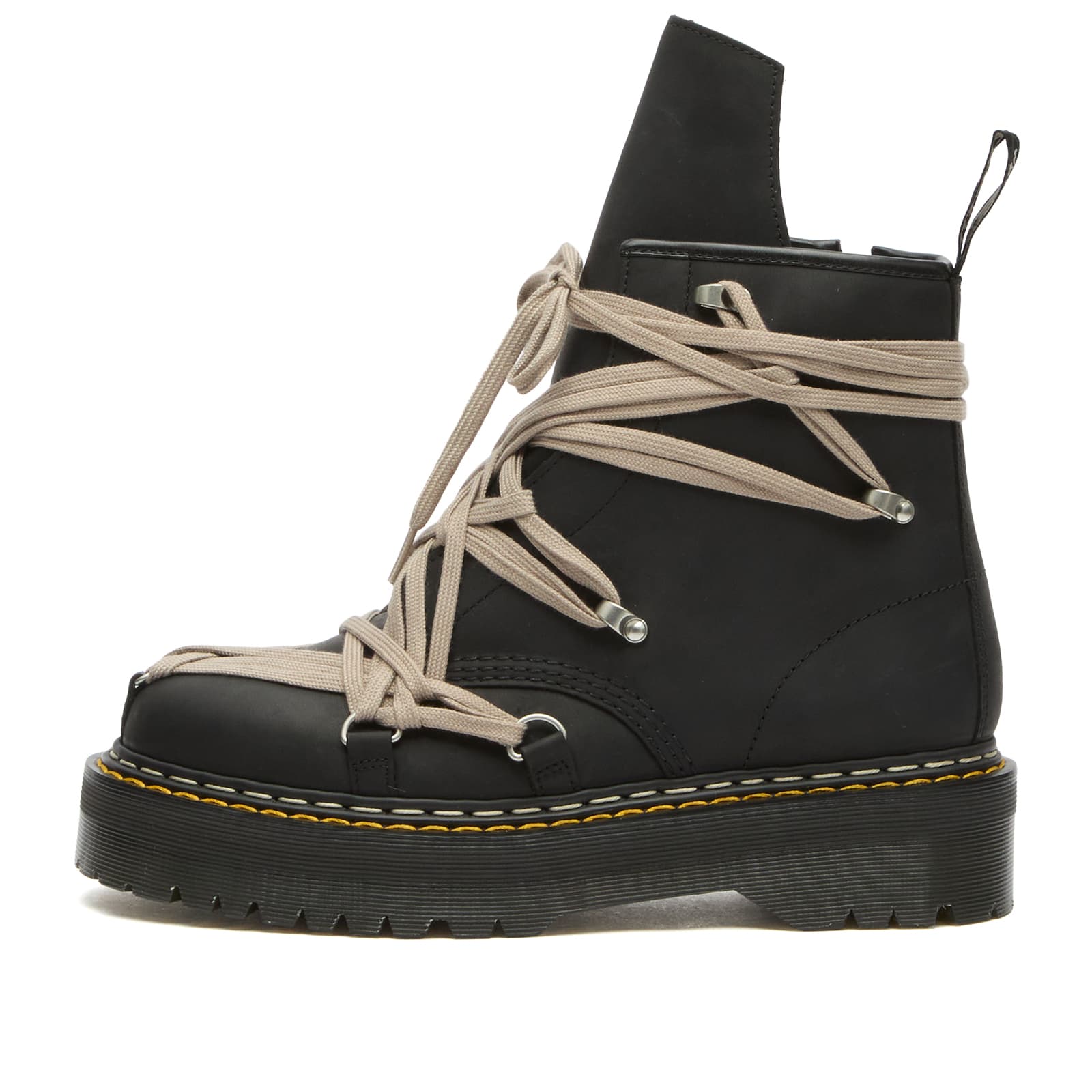 Rick Owens x Dr Martens 1460 Quad Sole Megalace Boot - Black