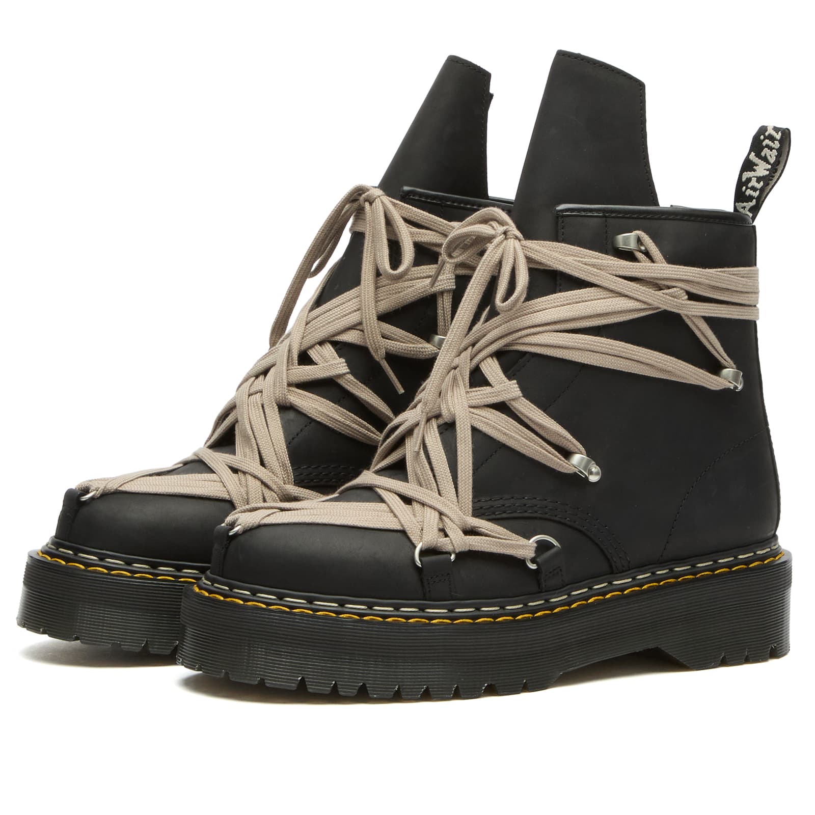 Rick Owens x Dr Martens 1460 Quad Sole Megalace Boot