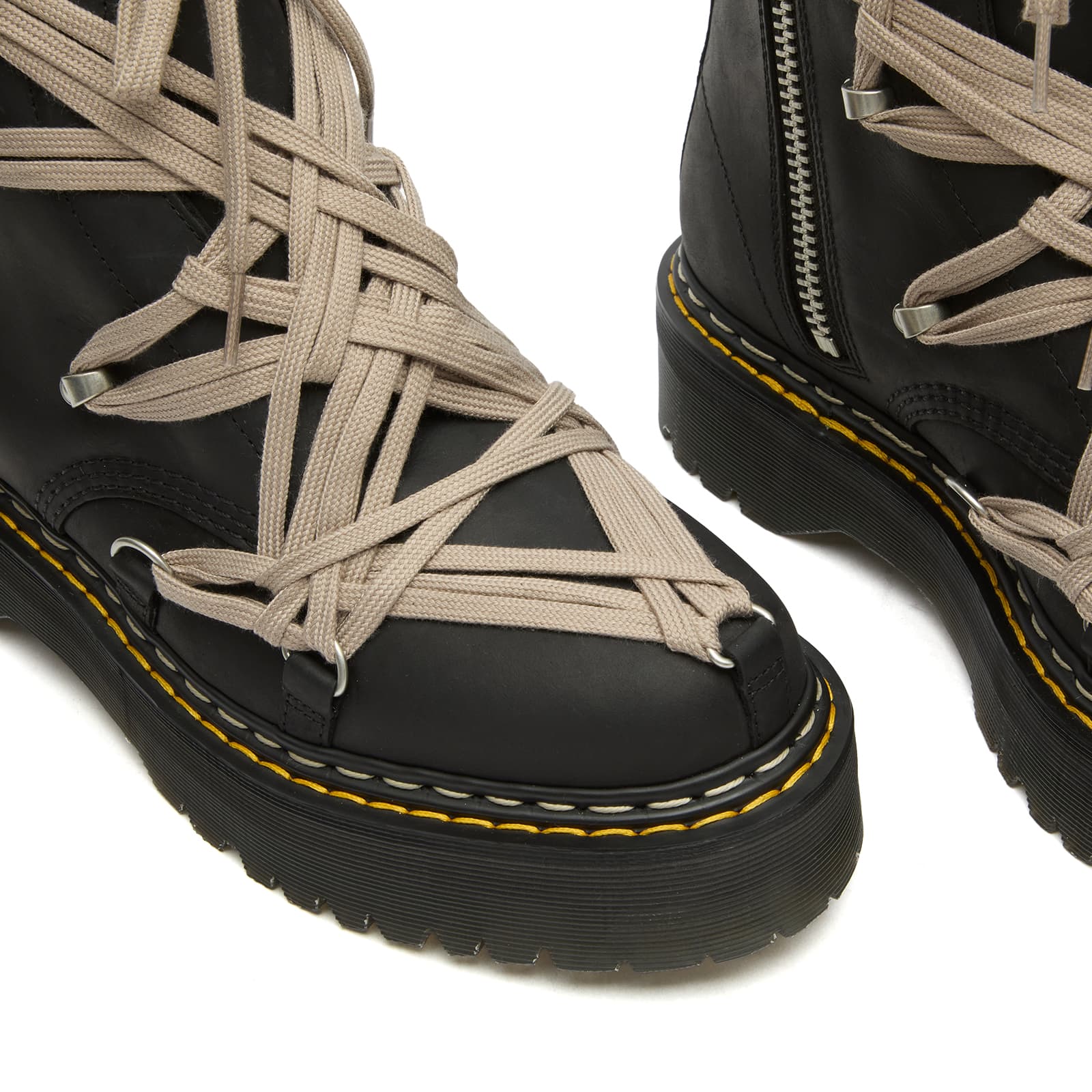 Rick Owens x Dr Martens 1460 Quad Sole Megalace Boot