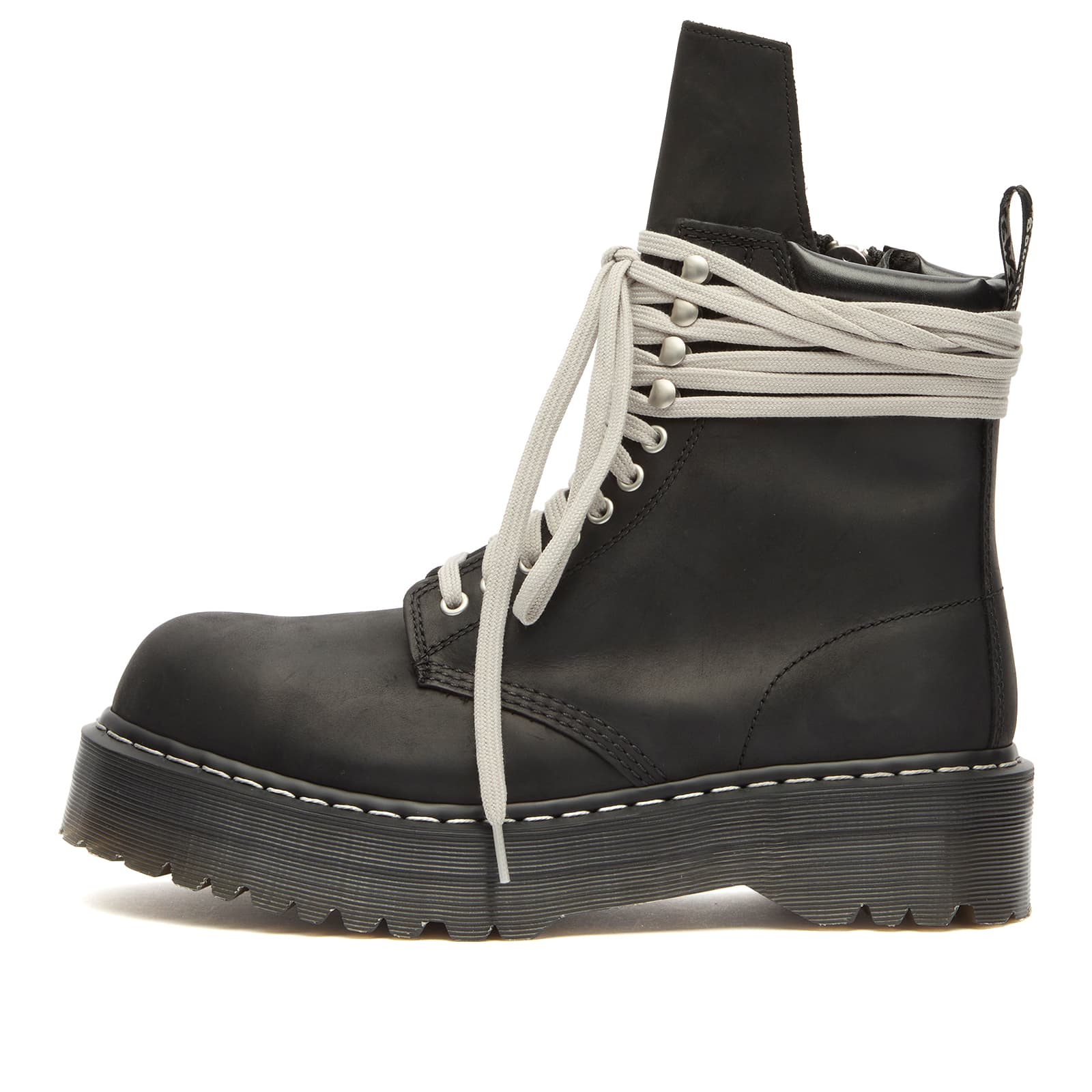 Rick Owens x Dr Martens Quad Sole Steel Toe Boot - Black