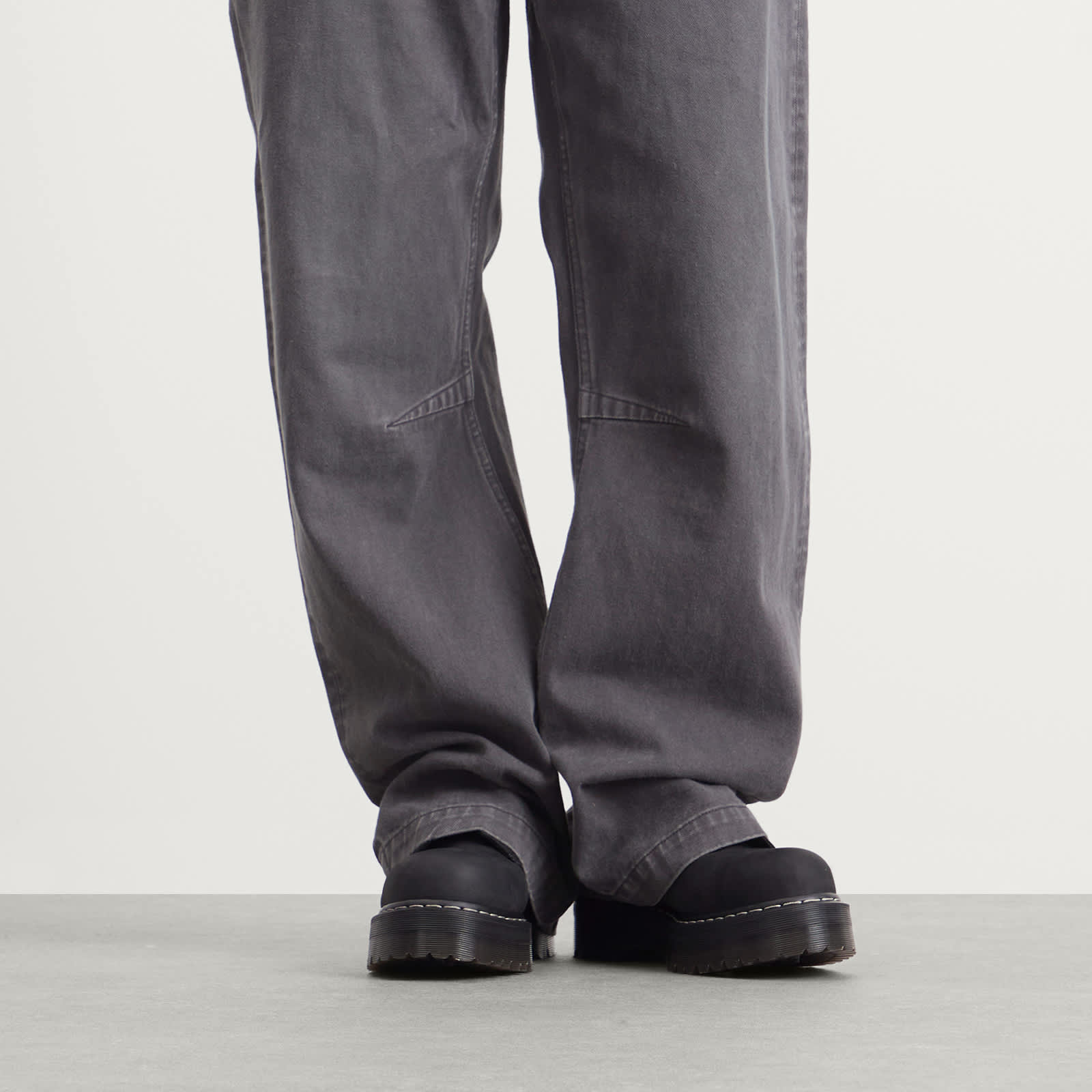 Rick Owens x Dr Martens Quad Sole Steel Toe Boot - Black