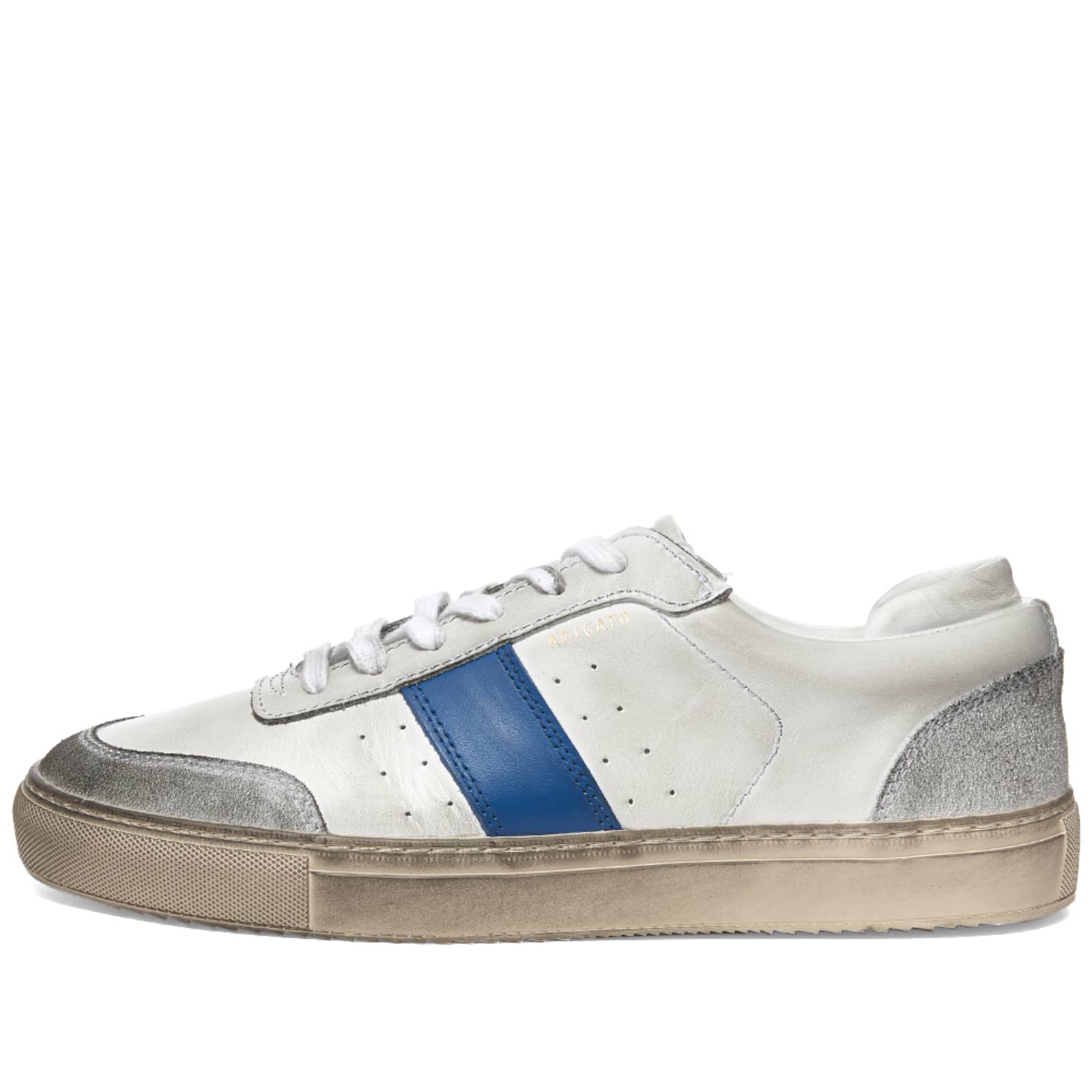 Axel Arigato Dunk Distressed Sneaker - White, Blue & Beige