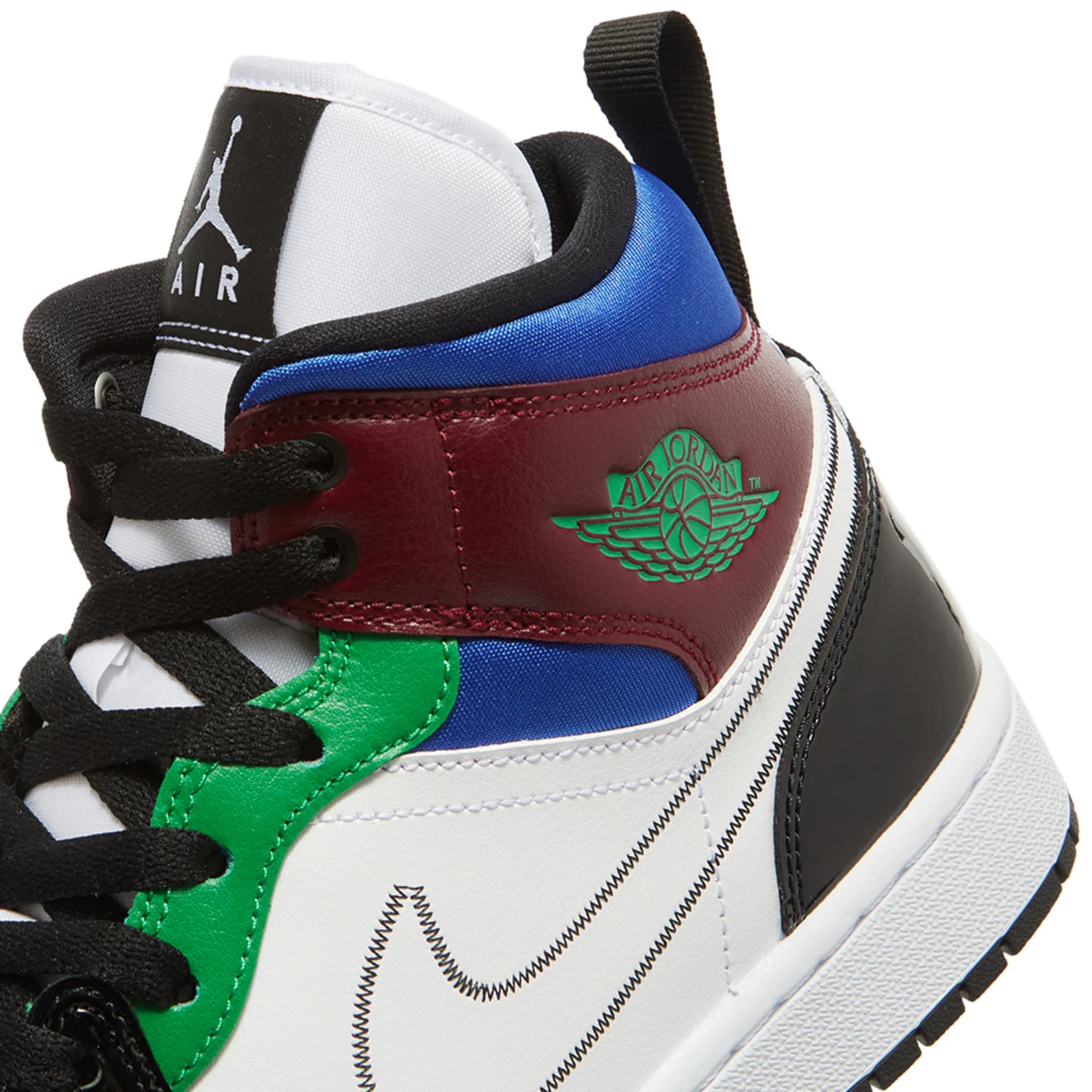 jordan 1 mid se white black royal