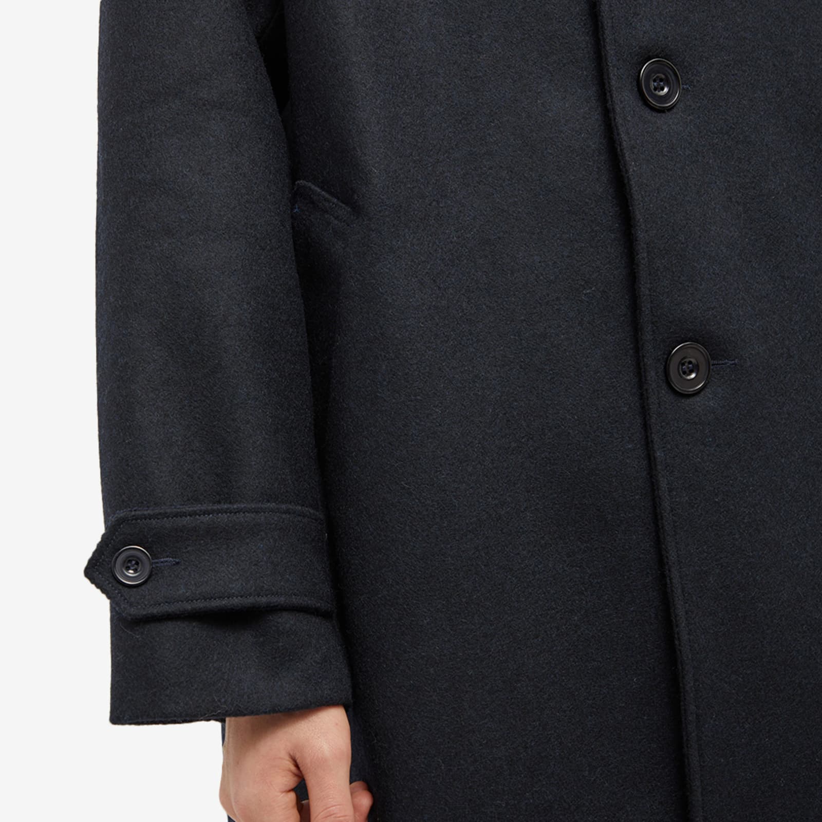 Arpenteur Utile Wool Coat - Navy