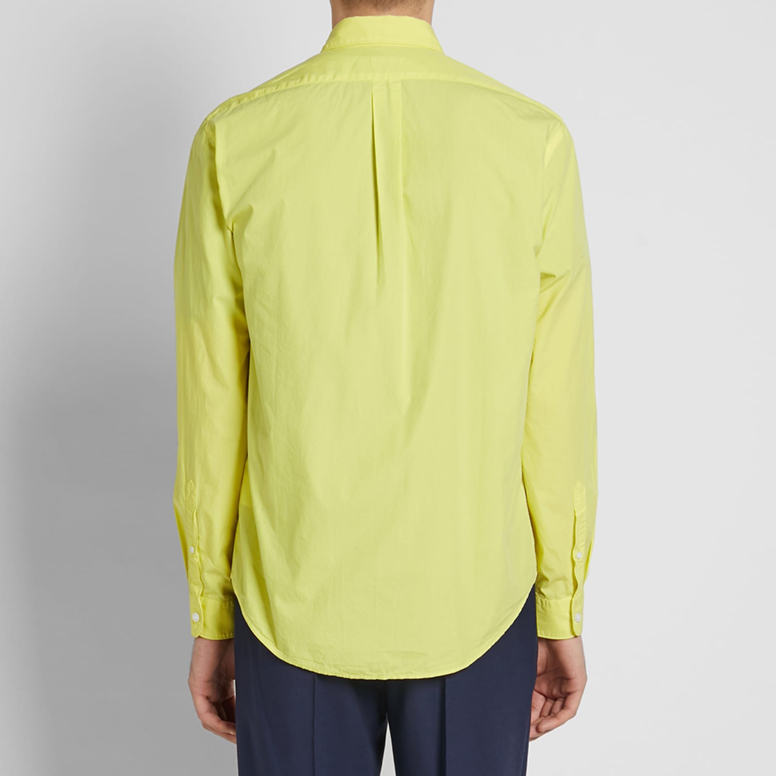 Kenzo Button Down Tiger Poplin Shirt Lemon END. (US)