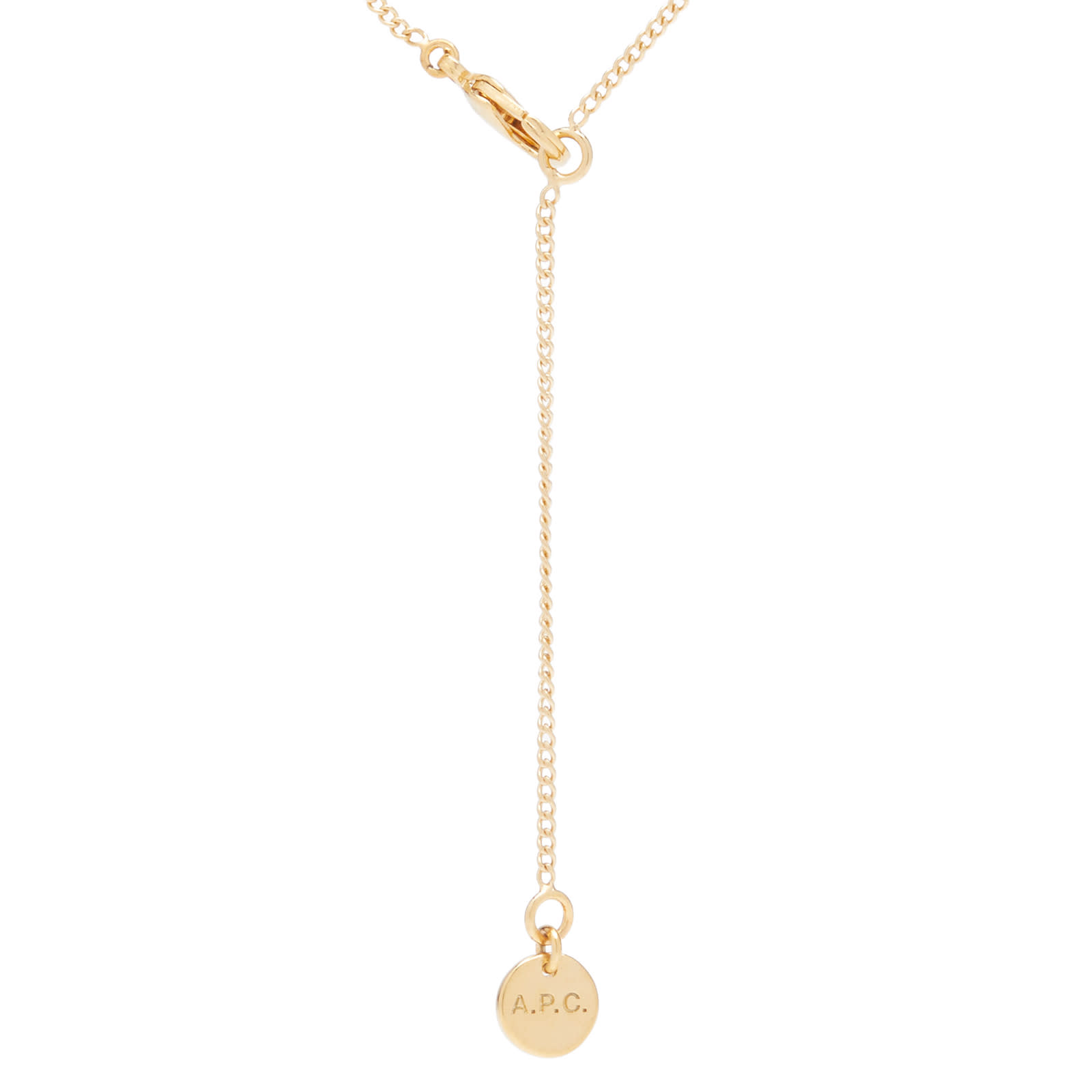 A.P.C. Eloi Perforated Logo Necklace