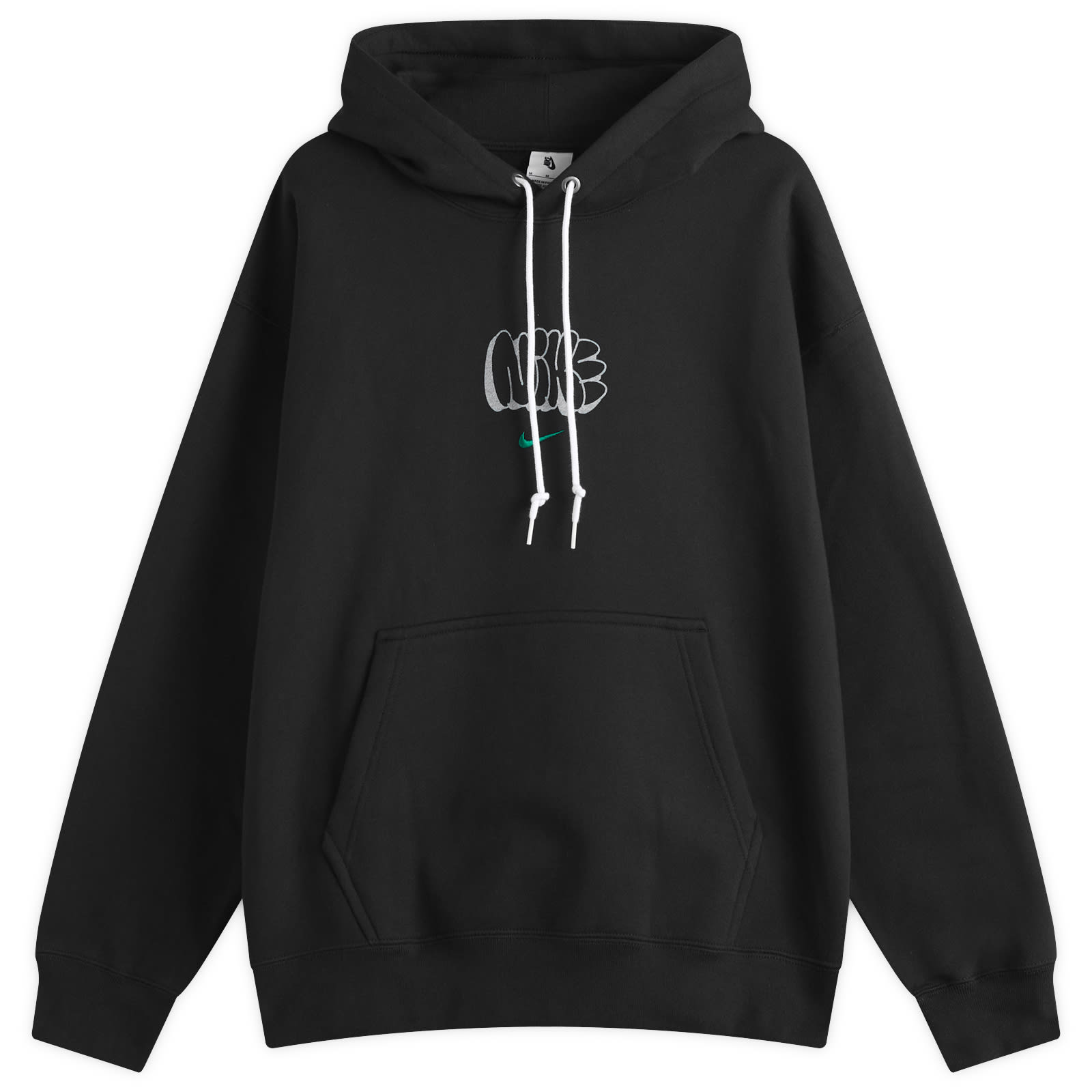 Nike Solo Fleece Hoodie - Black & Malachite