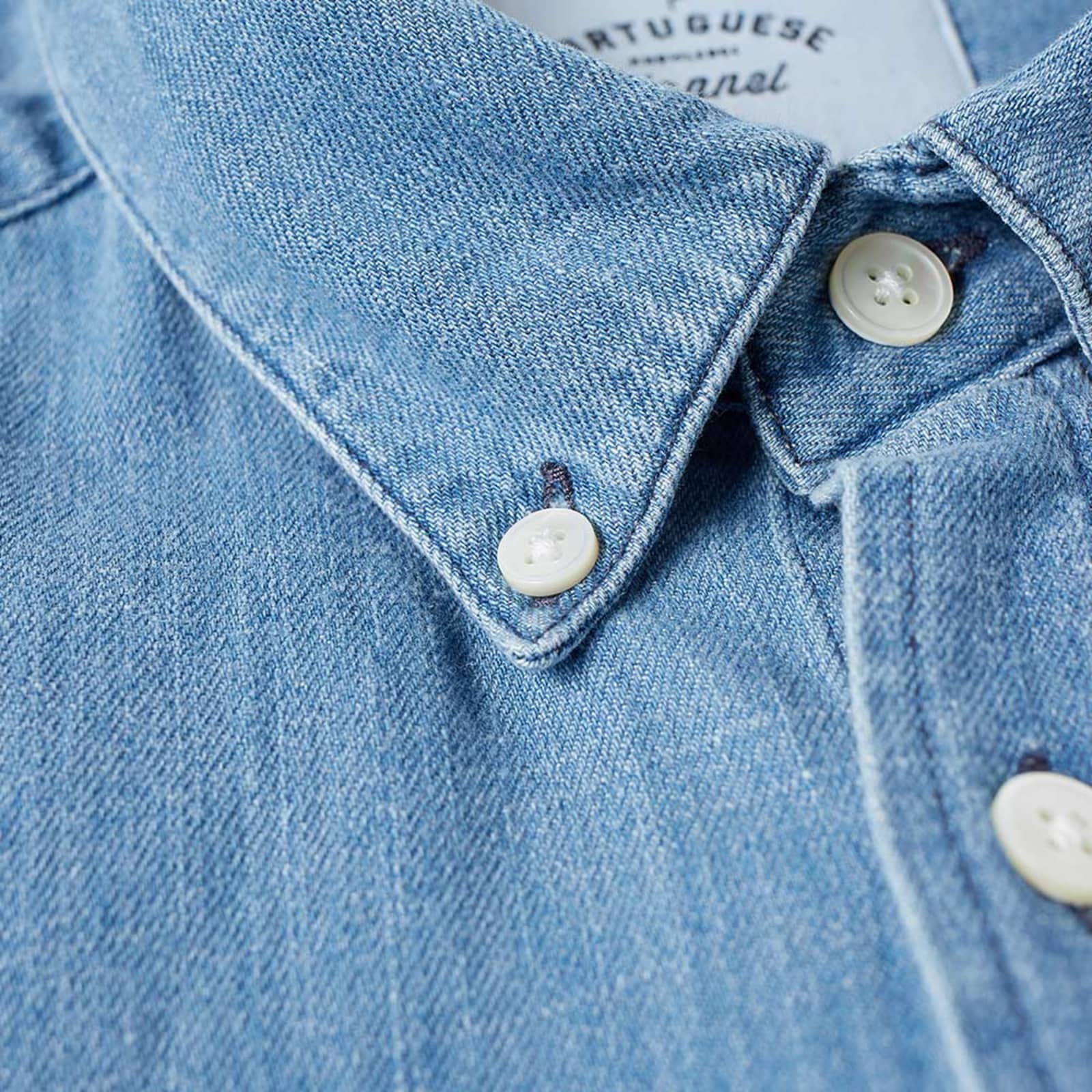 Portuguese Flannel Button Down Ganga Denim Shirt