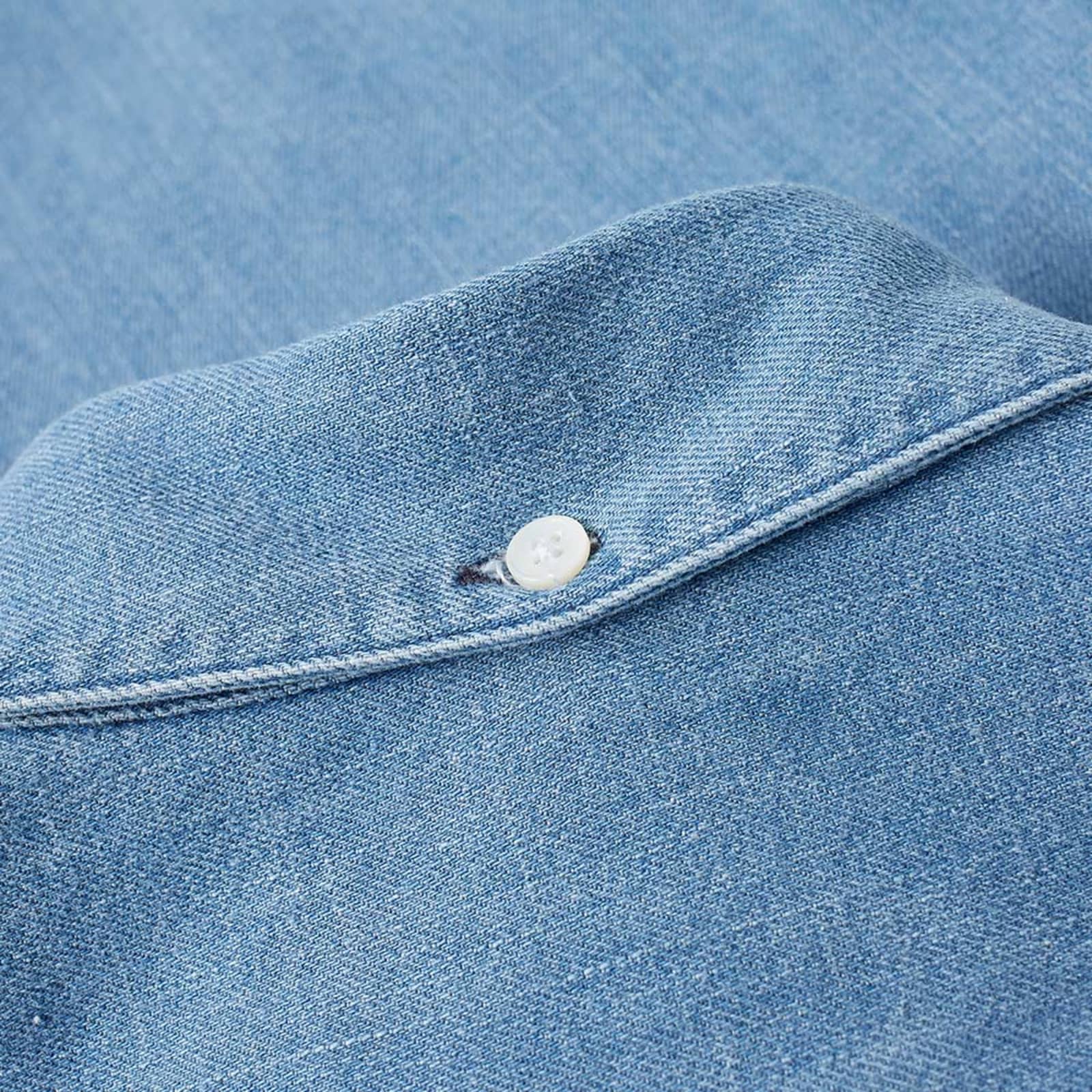 Portuguese Flannel Button Down Ganga Denim Shirt