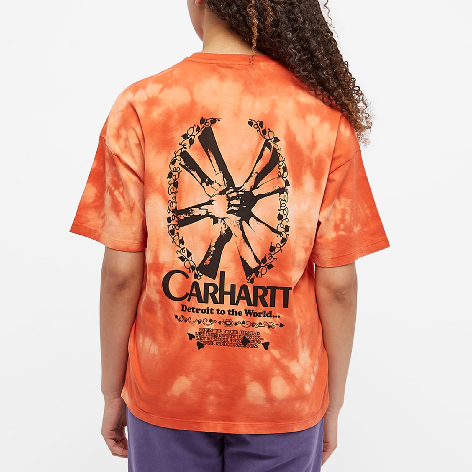 Carhartt WIP Tie Dye T-Shirt - Elba, Grapefruit & Black