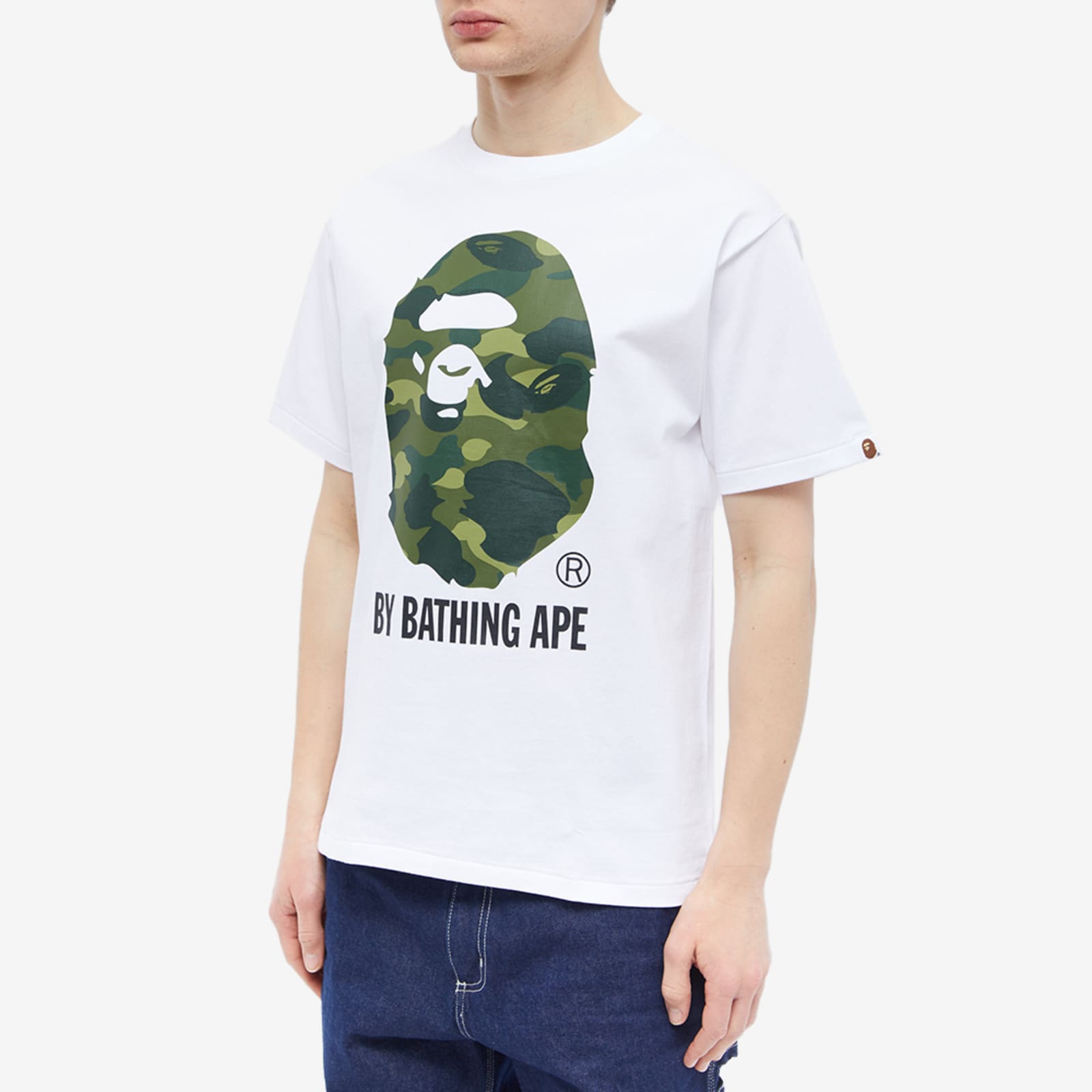 A Bathing Ape Color Camo By Bathing Ape TShirt White X Green END. (GB)
