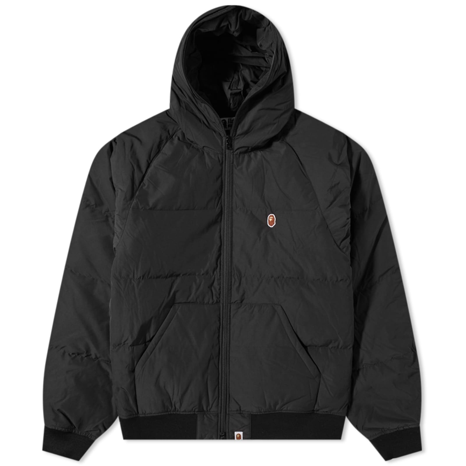 A Bathing Ape One Point Hoodie Down Jacket Black END. (GB)