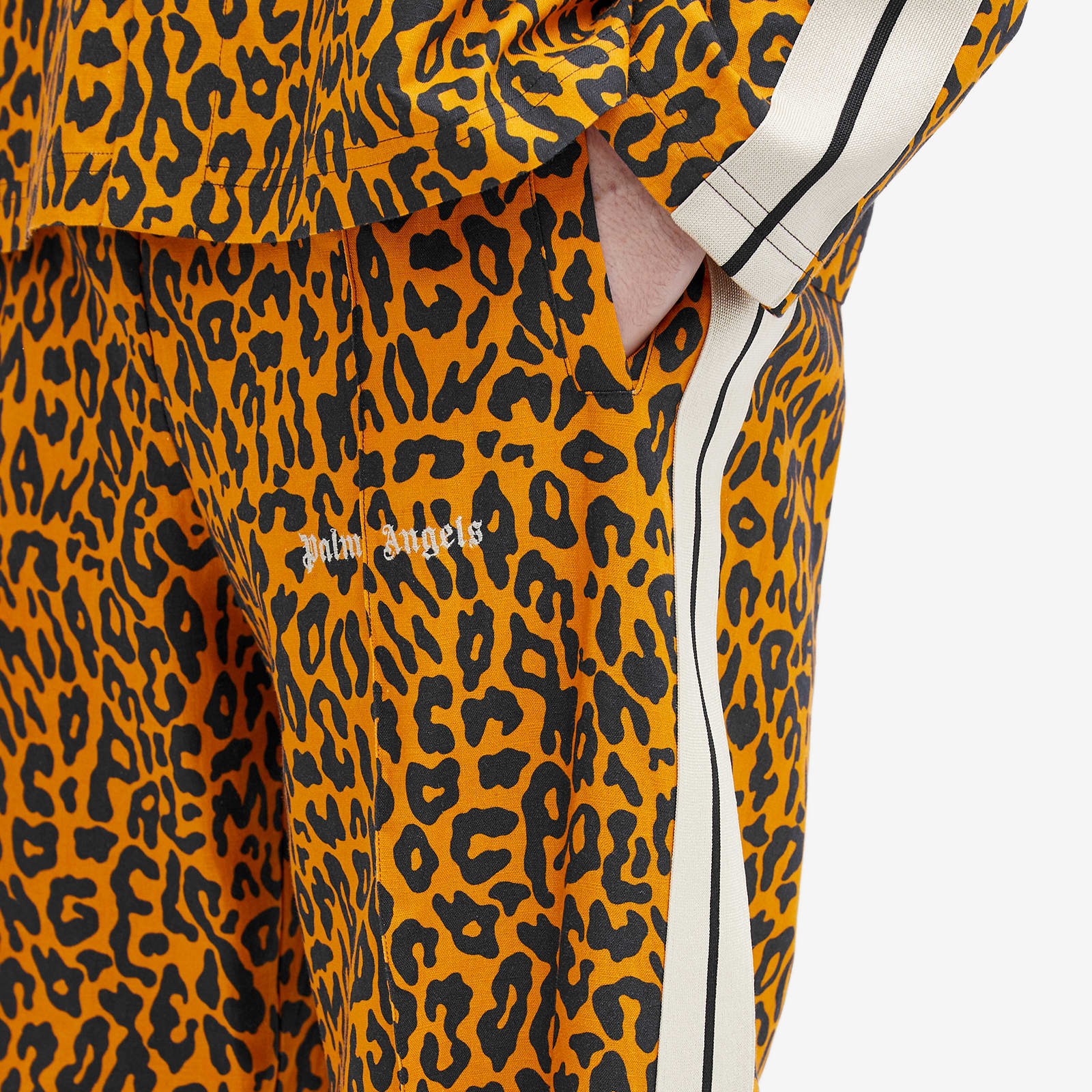 Palm Angels Cheetah Track Pants - Orange