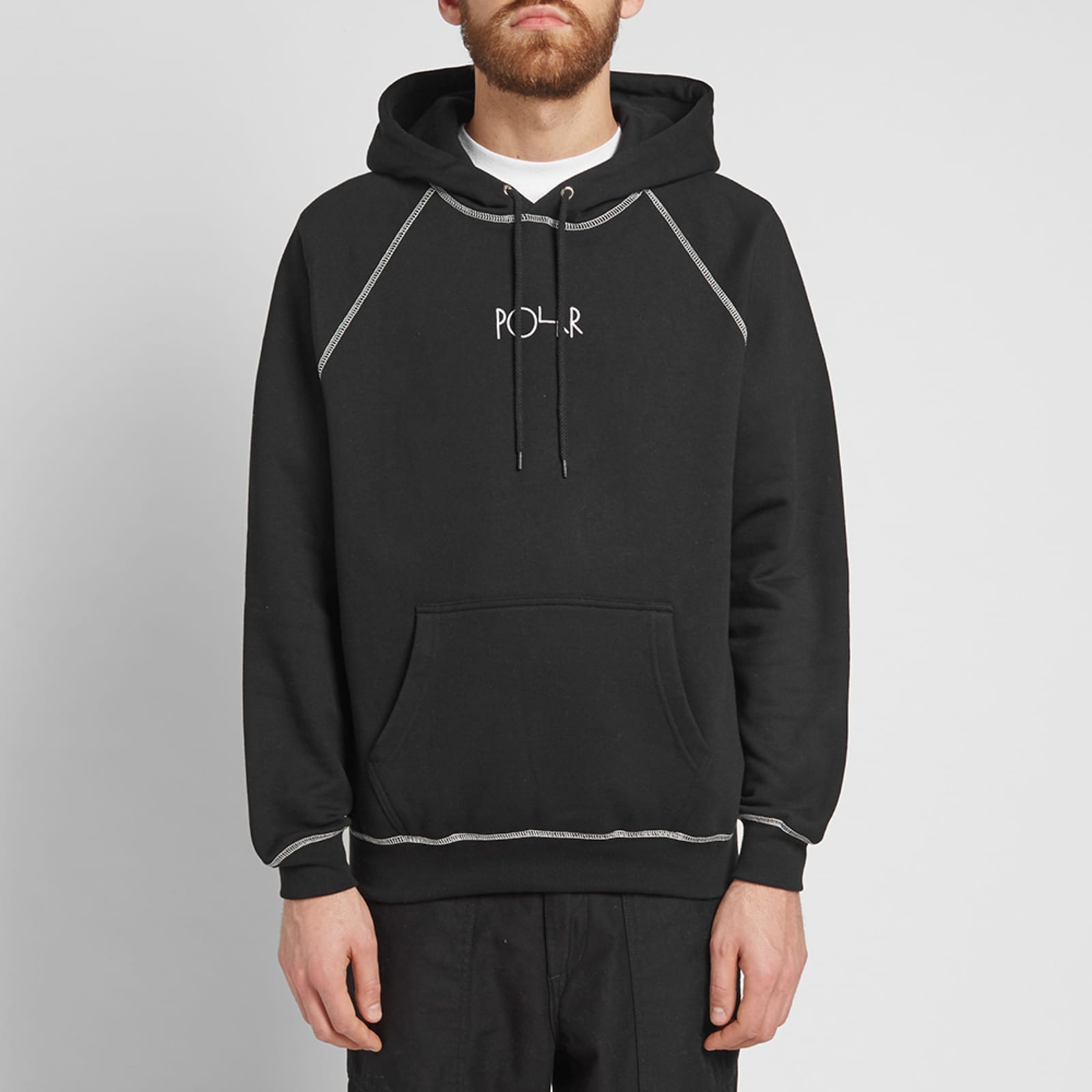 Polar Skate Co. Contrast Default Hoody - Black