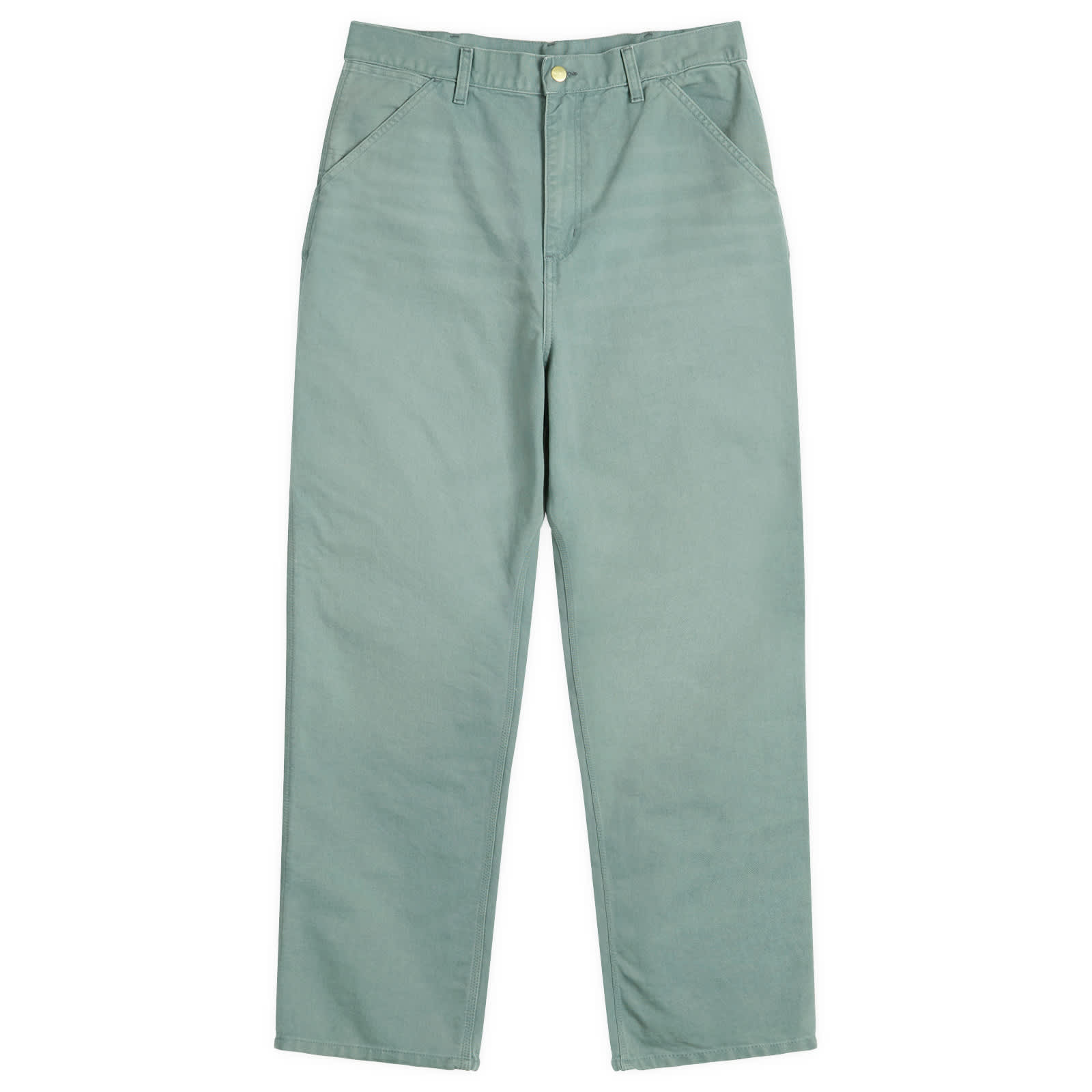 Carhartt WIP Single Knee Pants - Silver Pine Stone Canvas