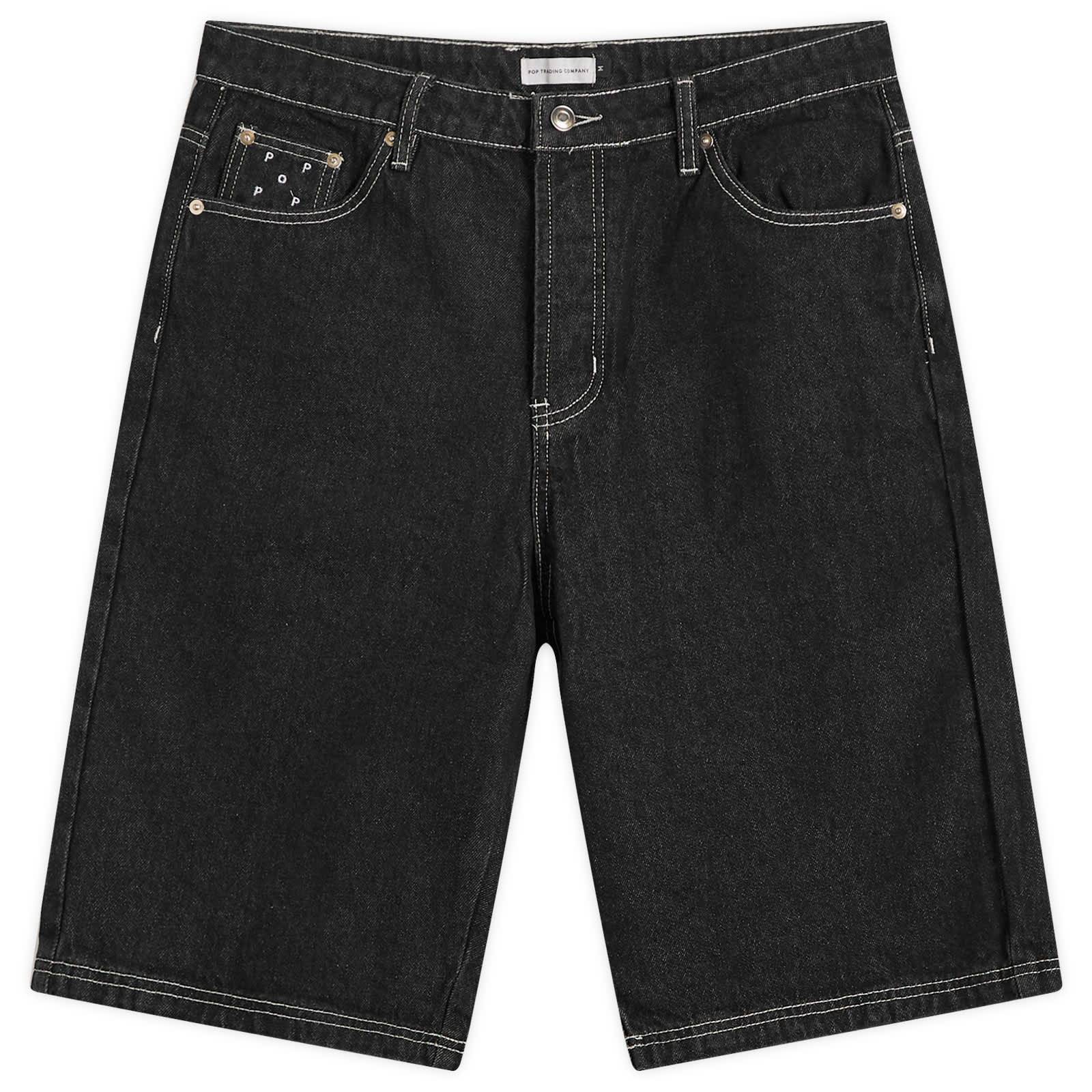 Pop Trading Company DRS Denim Shorts - Black Denim