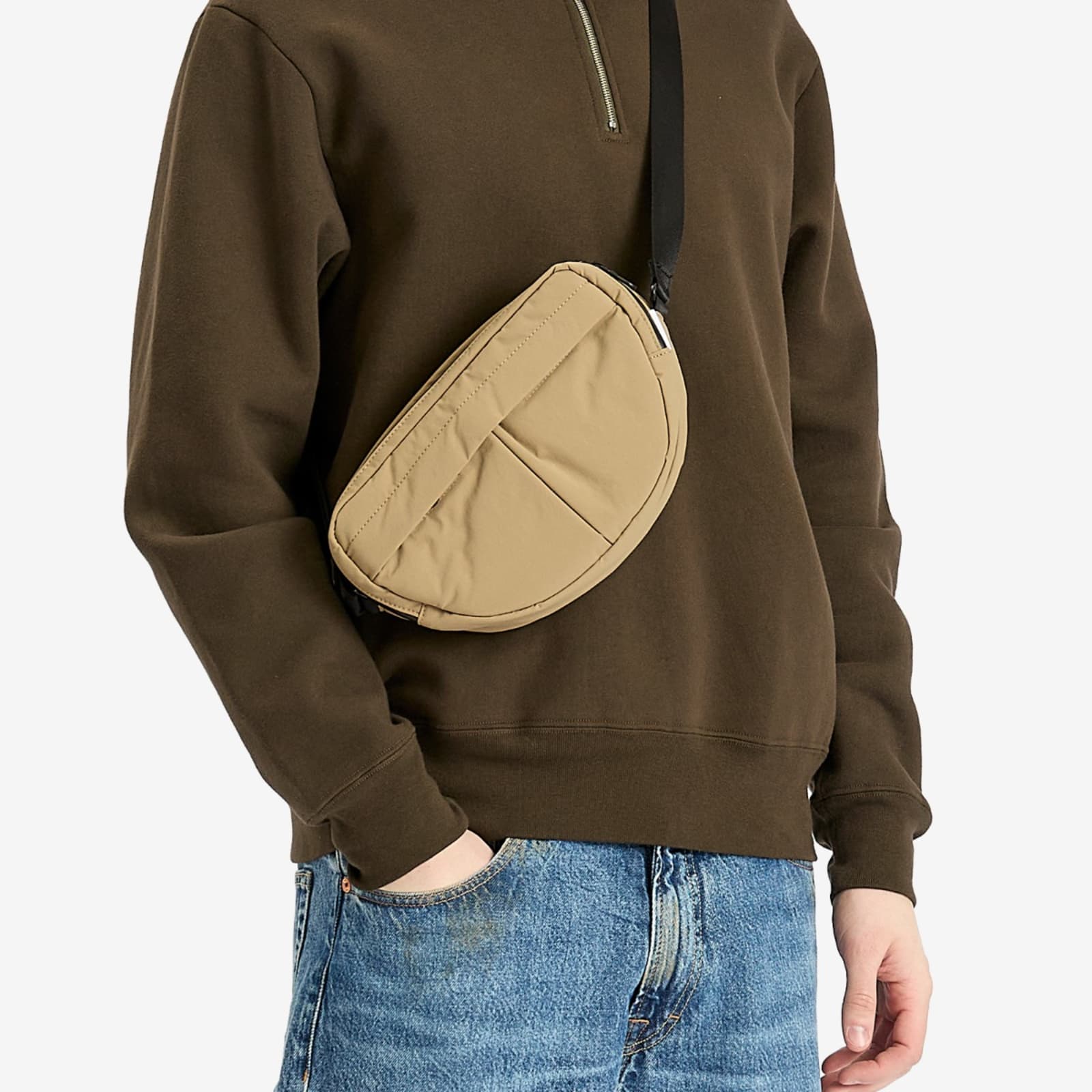 Mazi Untitled Tripper Cross Body Bag - Beige