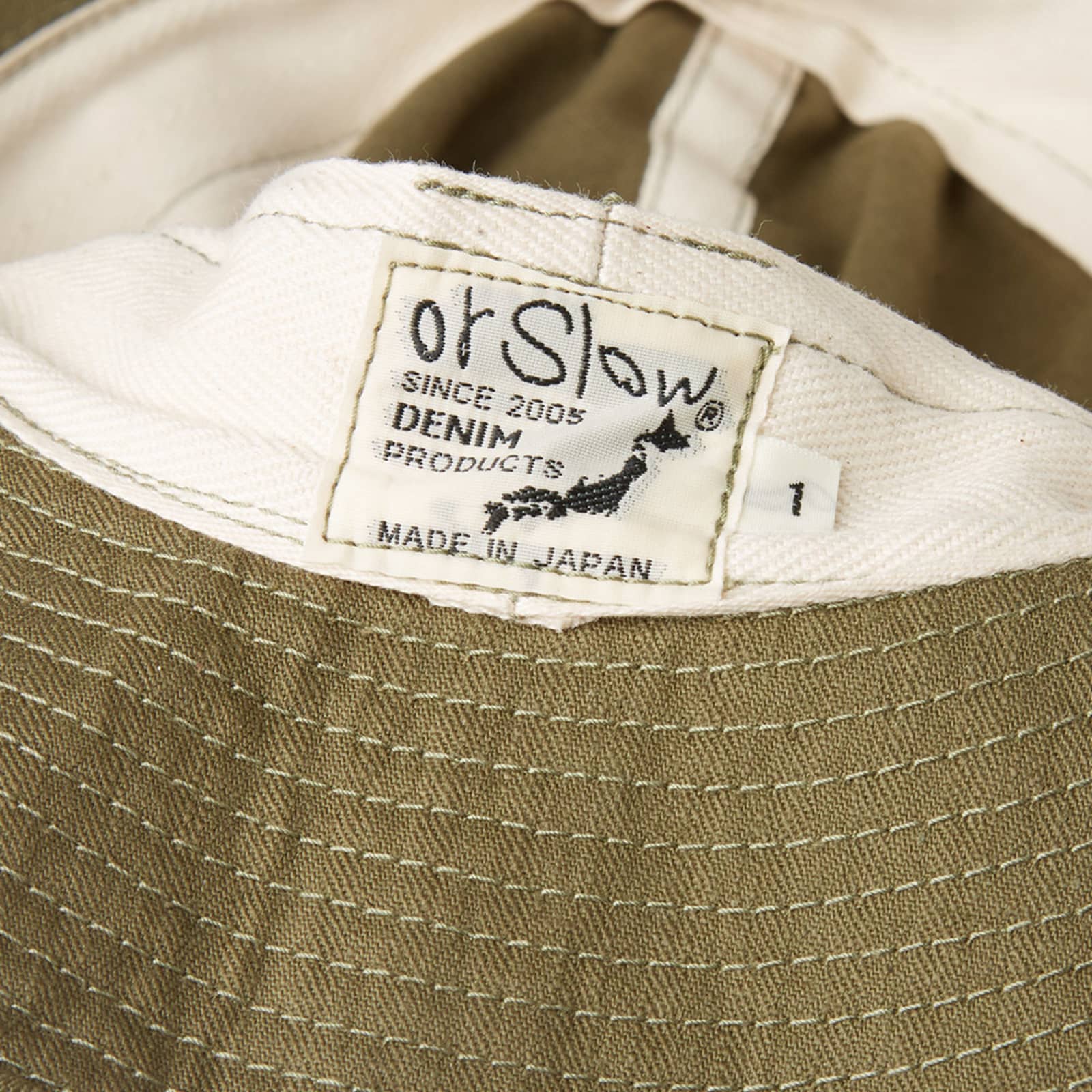 orSlow US Naval Bucket Hat Army Green END.