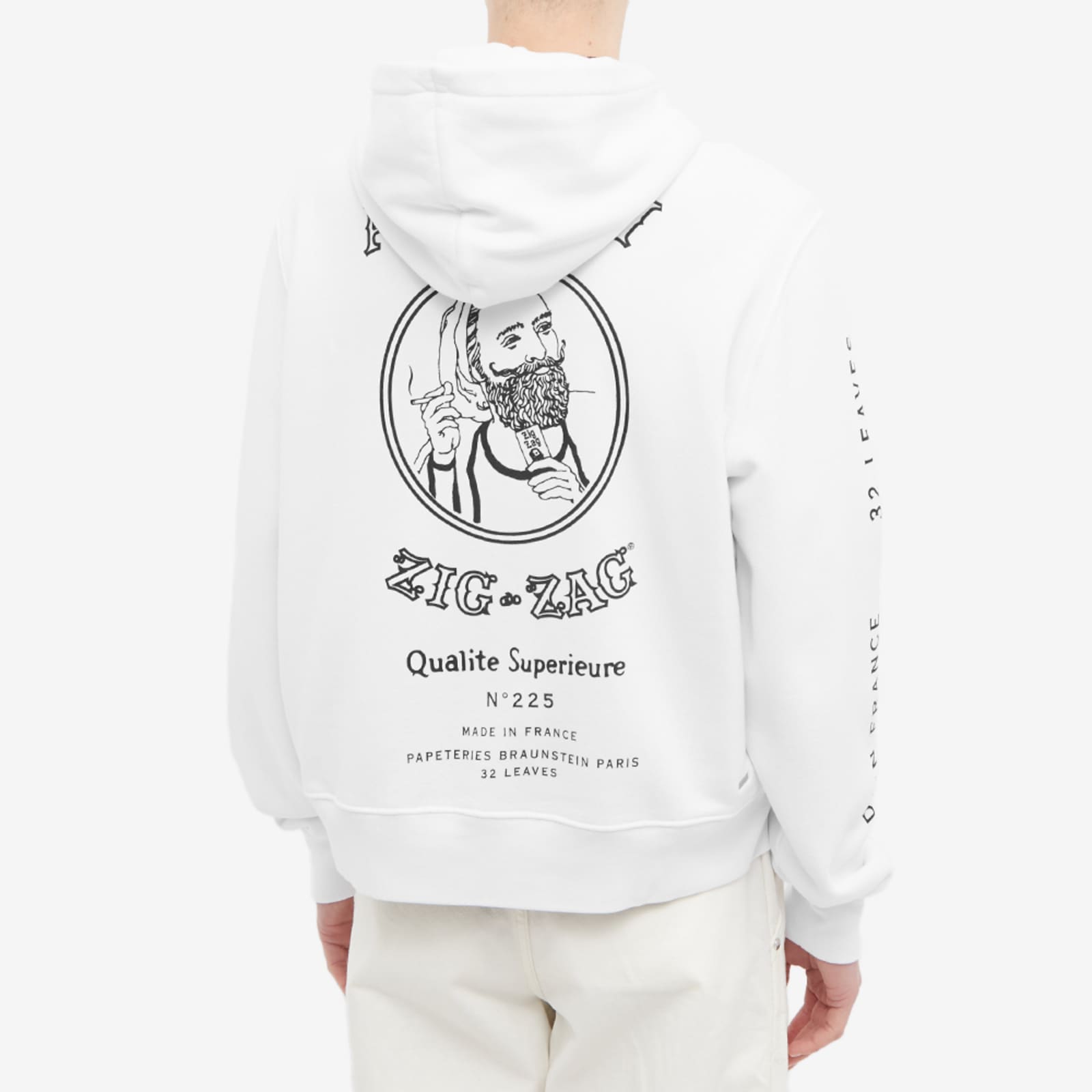 AMIRI Zig Zag Popopver Hoodie White END. (HK)