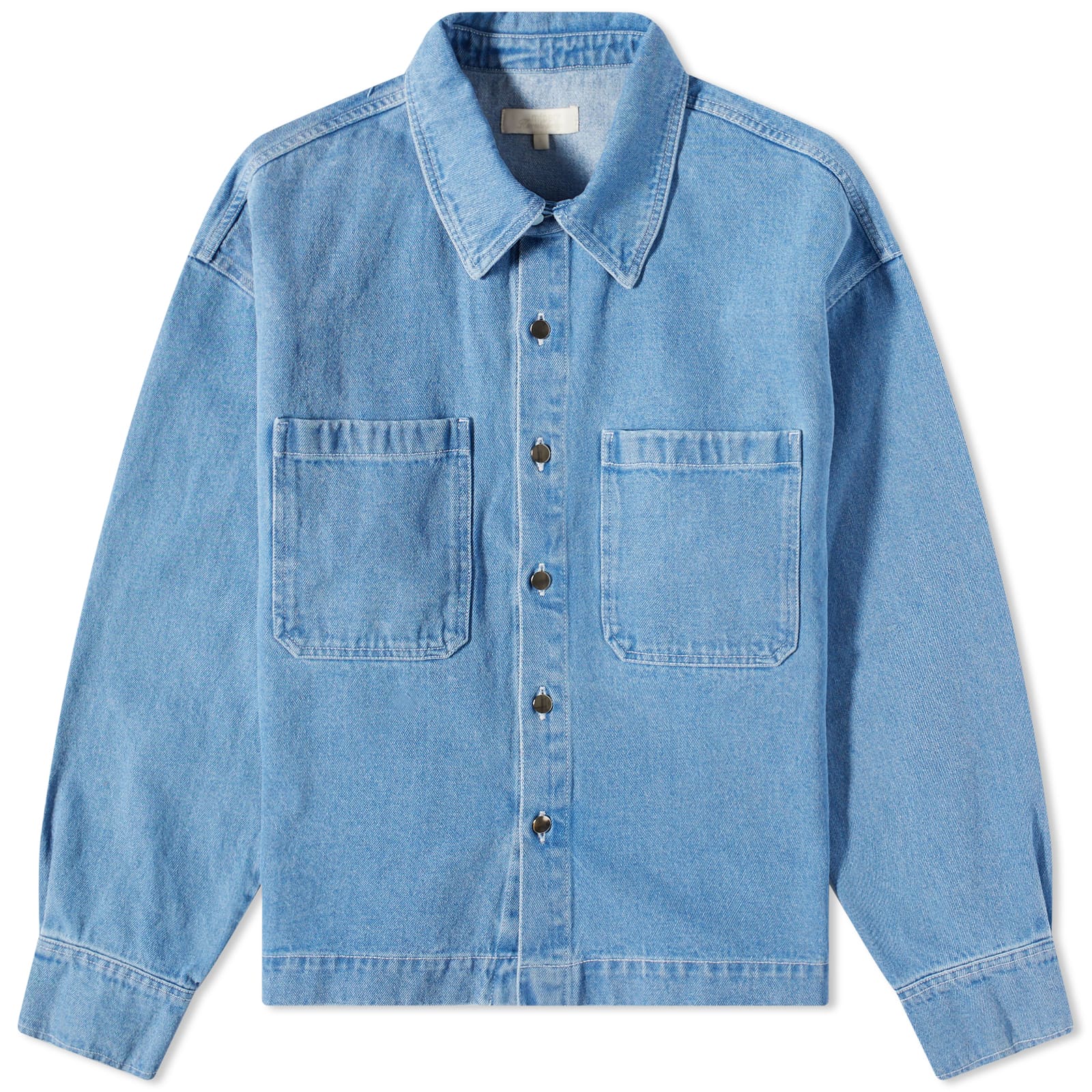 mfpen Cut Off Denim Jacket Light Blue END.