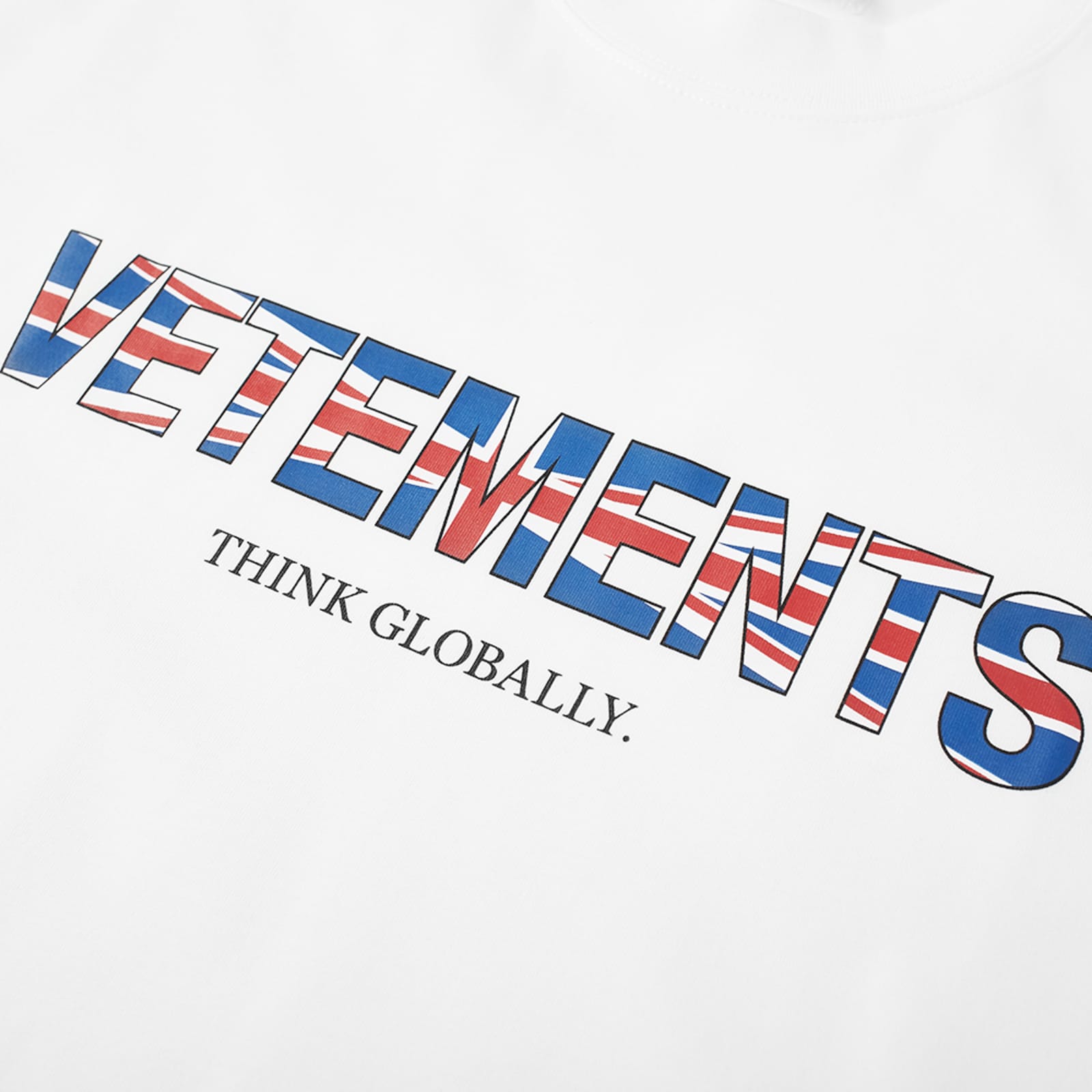 VETEMENTS UK Logo Oversized T-Shirt - White