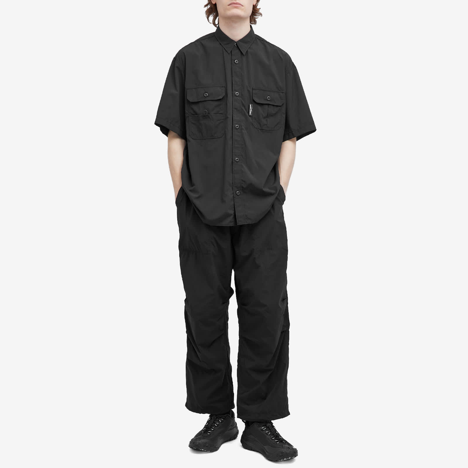 Pantalon COMME DES GARÇONS HOMME PLUS - Laine/nylon, Jambes Ultra Larges - Taille L - Neuf Avec étiquettes