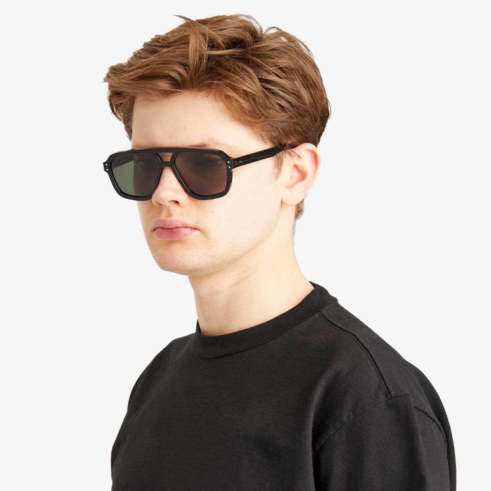 Monokel Jet Sunglasses - Black & Green