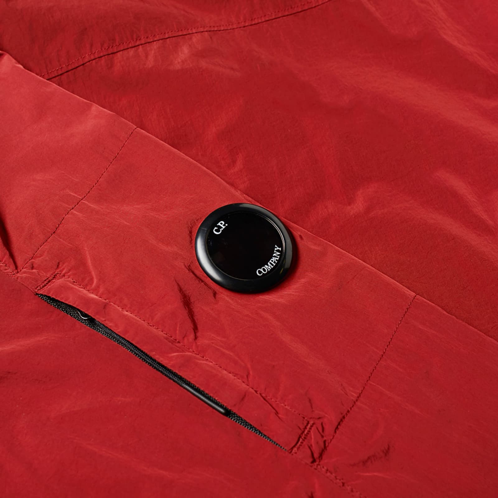 C.P. Company Arm Lens Chrome Nylon Shirt Jacket Aubergine END. (US)