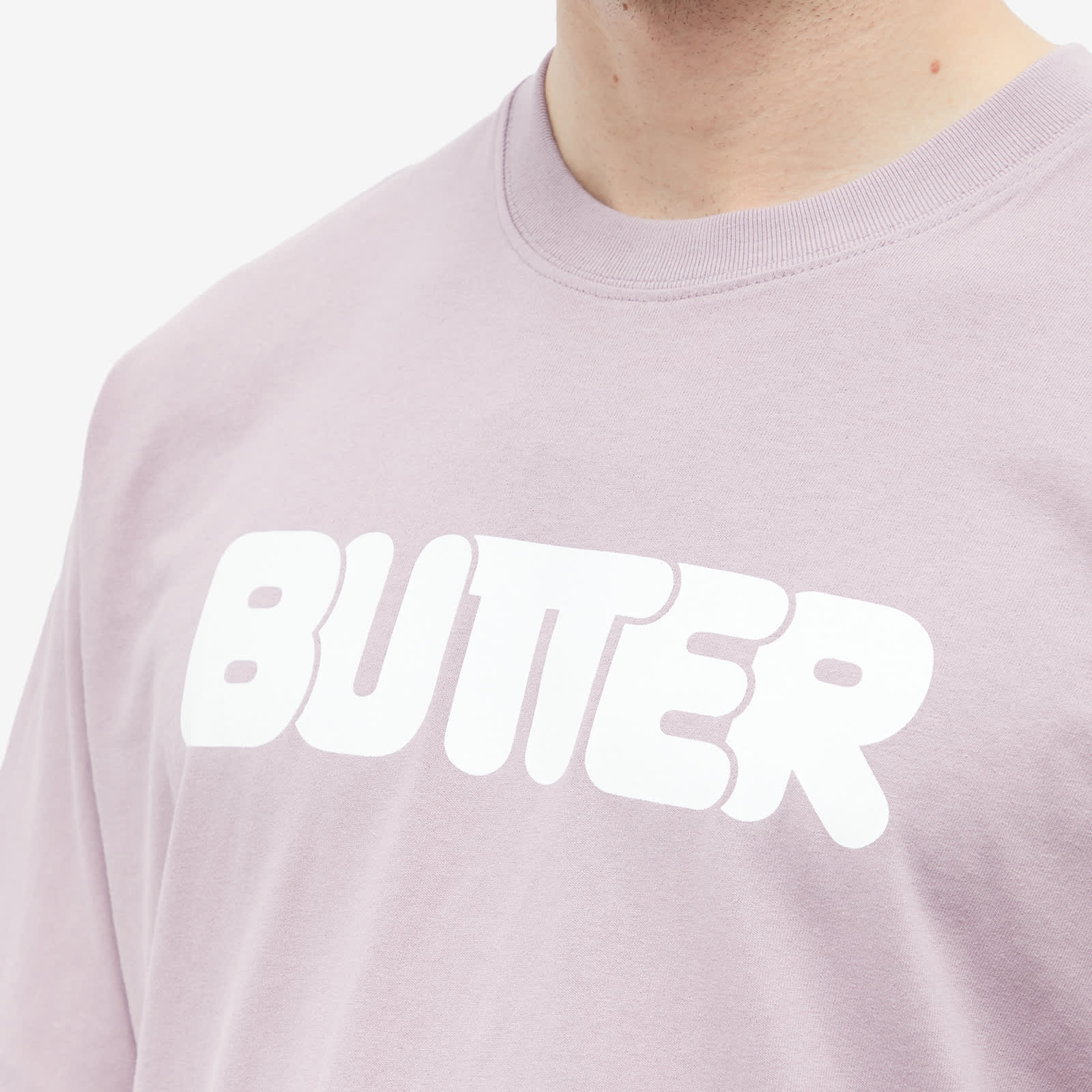 Butter Goods Rounded Logo TShirt Washed Berry END.