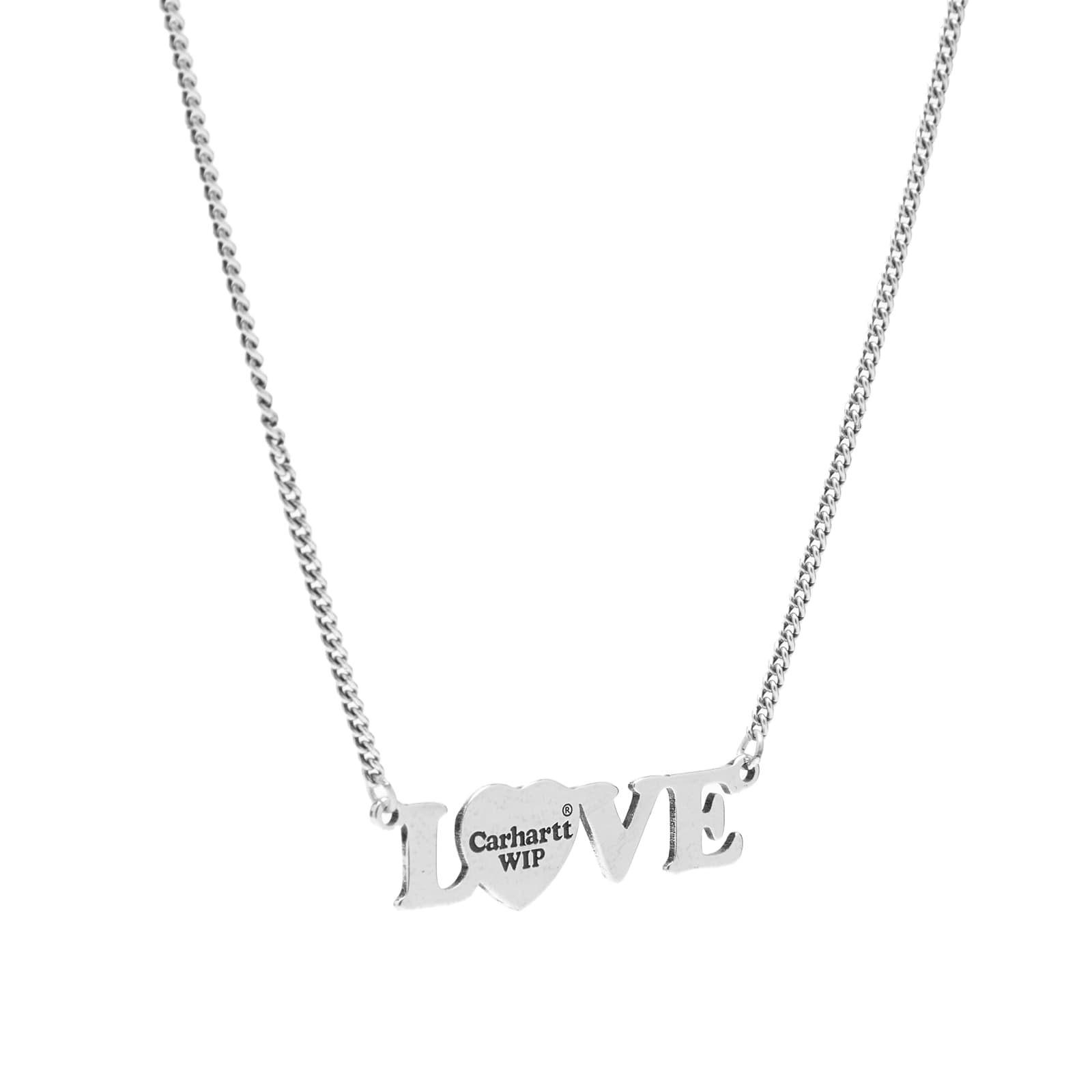 Carhartt WIP Heart Love Pendant Silver END DK 