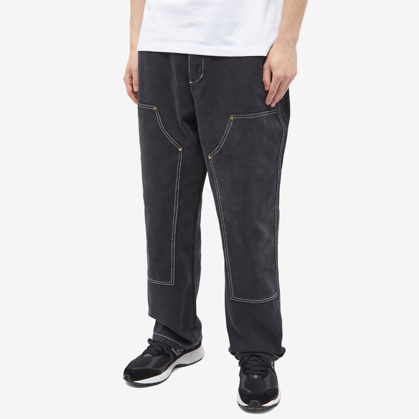 Butter Goods Washed Canvas Double Knee Pant Black END. (CA)