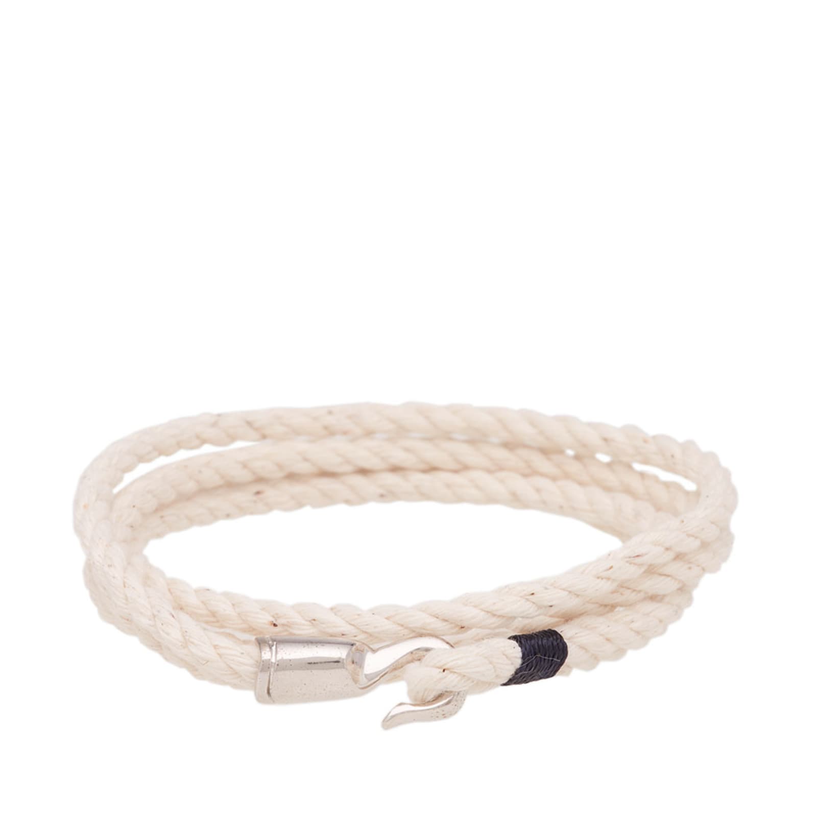 Miansai Trice Rope Bracelet Natural & Sterling Silver END.