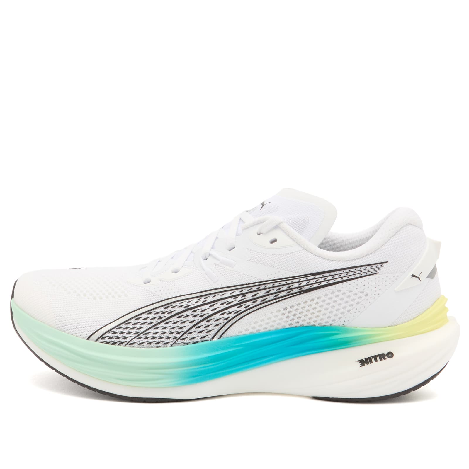 Puma Deviate NITRO 3 Sneaker - White & Mint Melt