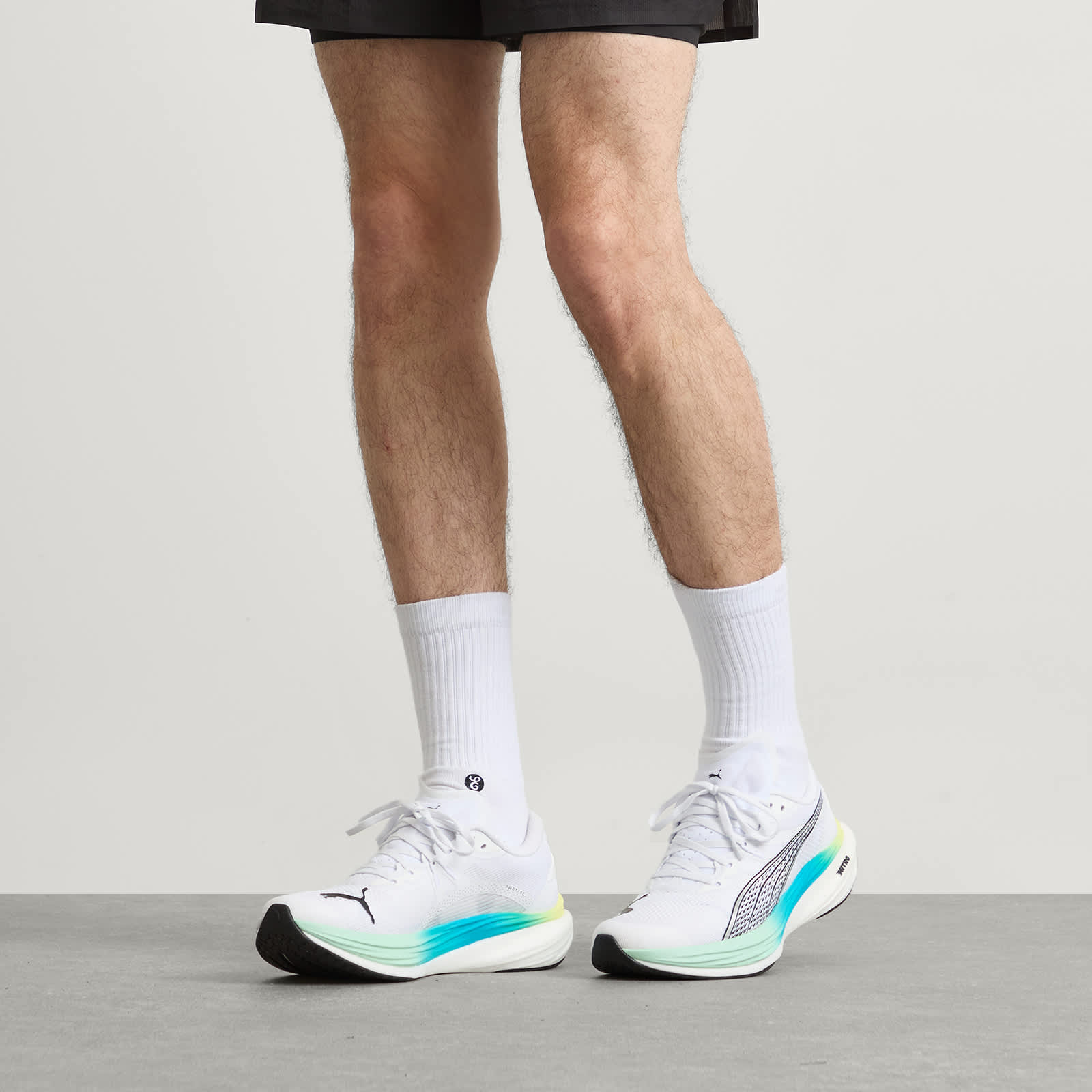 Puma Deviate NITRO 3 Sneaker - White & Mint Melt