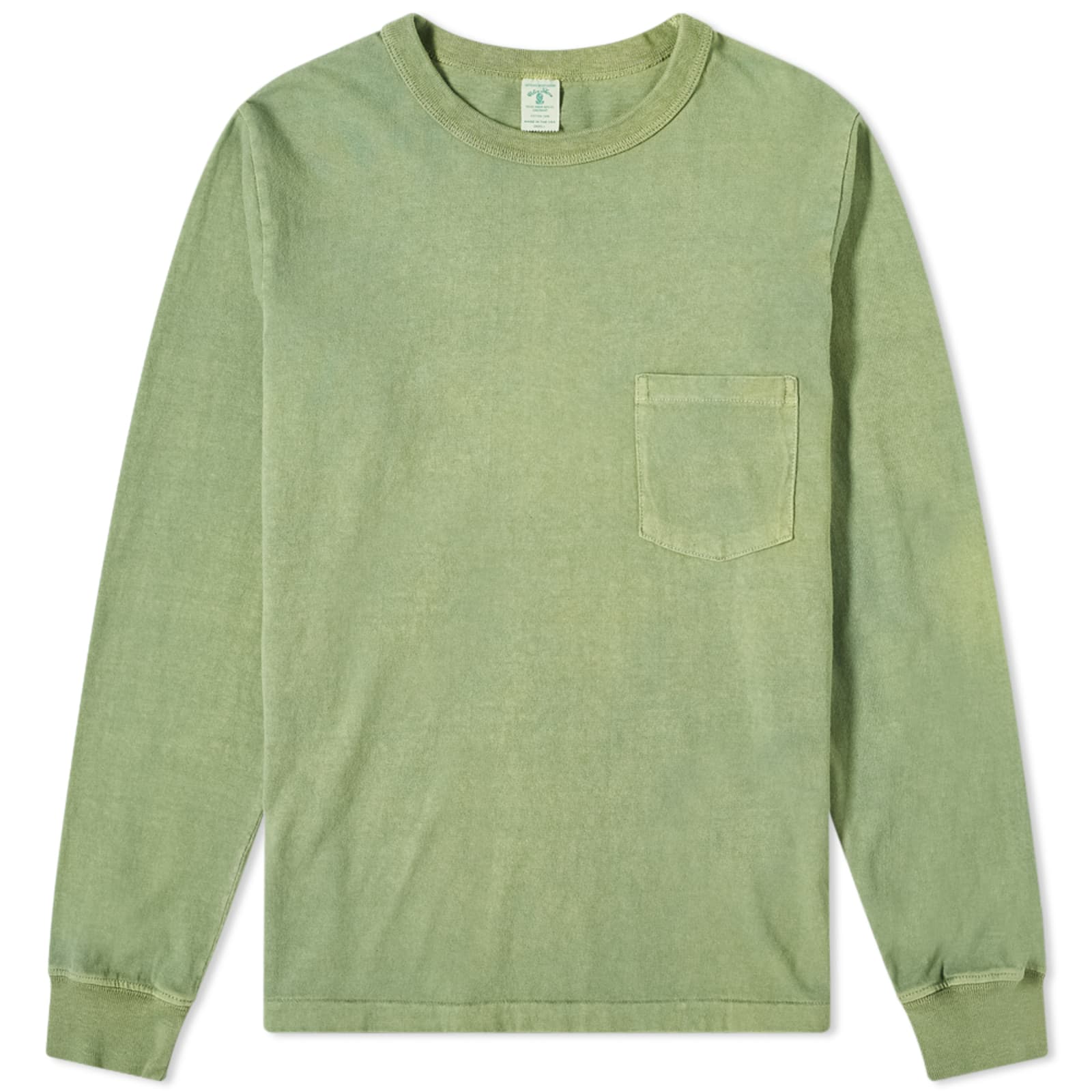 Velva Sheen Long Sleeve Heavyweight Pocket TShirt Pine END.