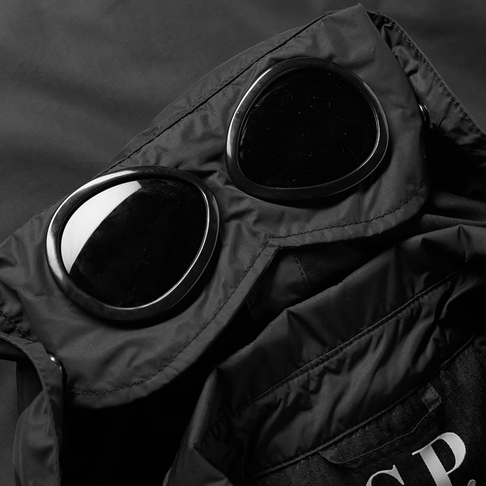 C.P. Company 2 Pocket Goggle Jacket - Black