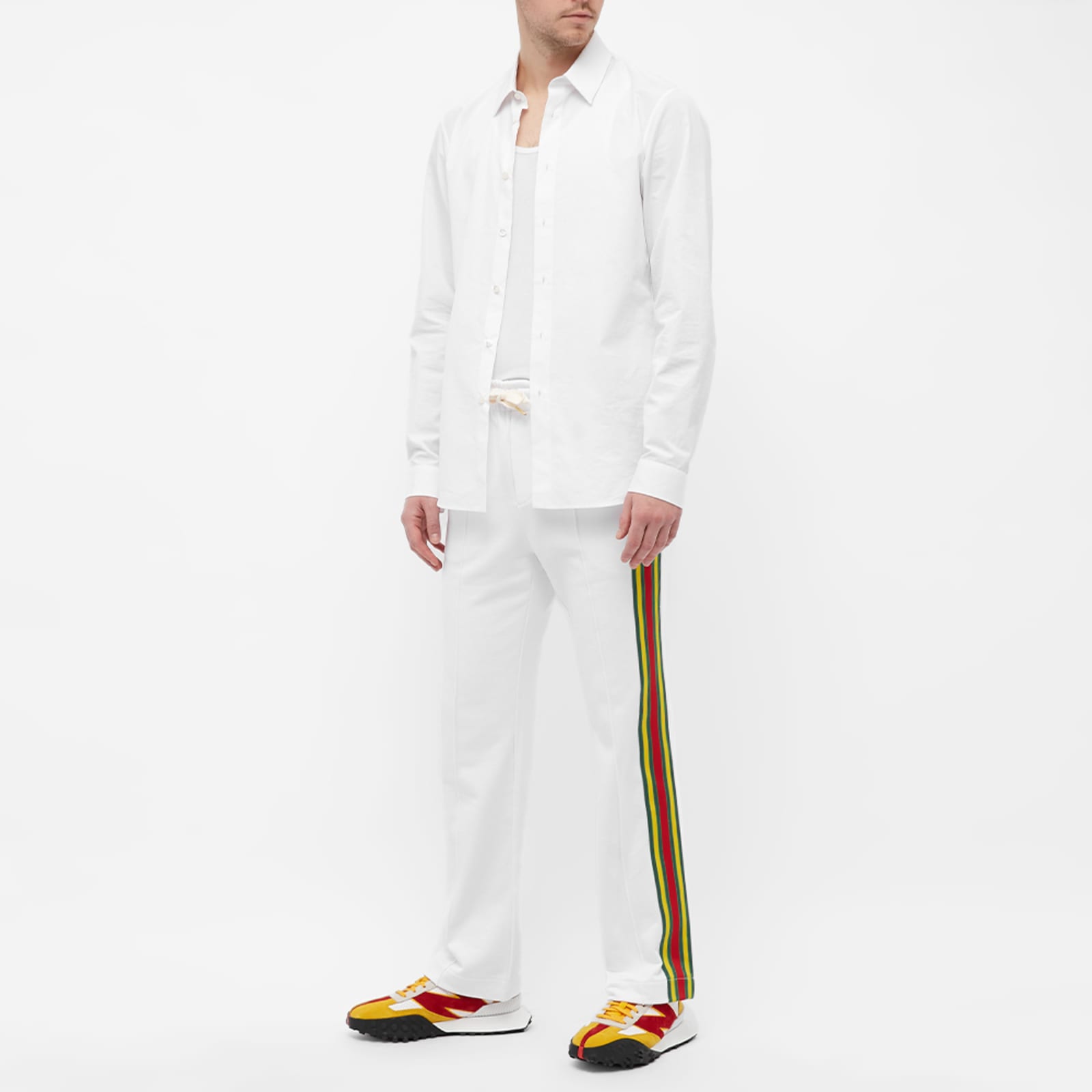Casablanca Side Stripe Tracksuit Bottom White END.