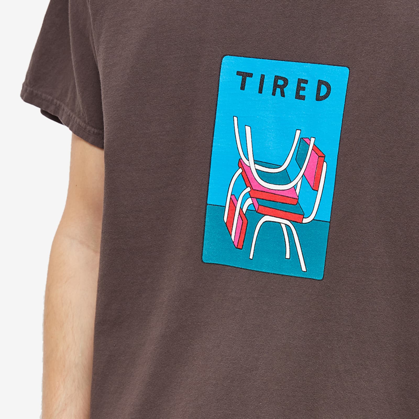 Tired Skateboards Seats TShirt Brown END. (US)