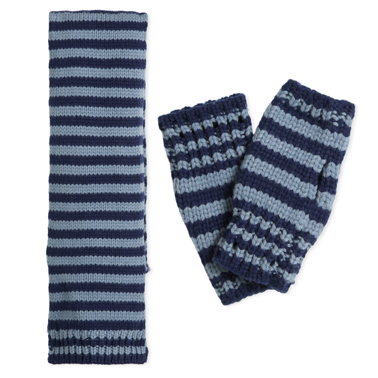 Peachy Den Annie Scarf & Mittens - Army & Navy