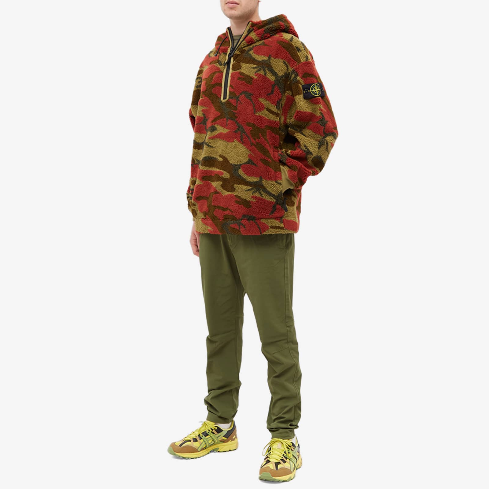 Stone island desert camo hoodie clearance