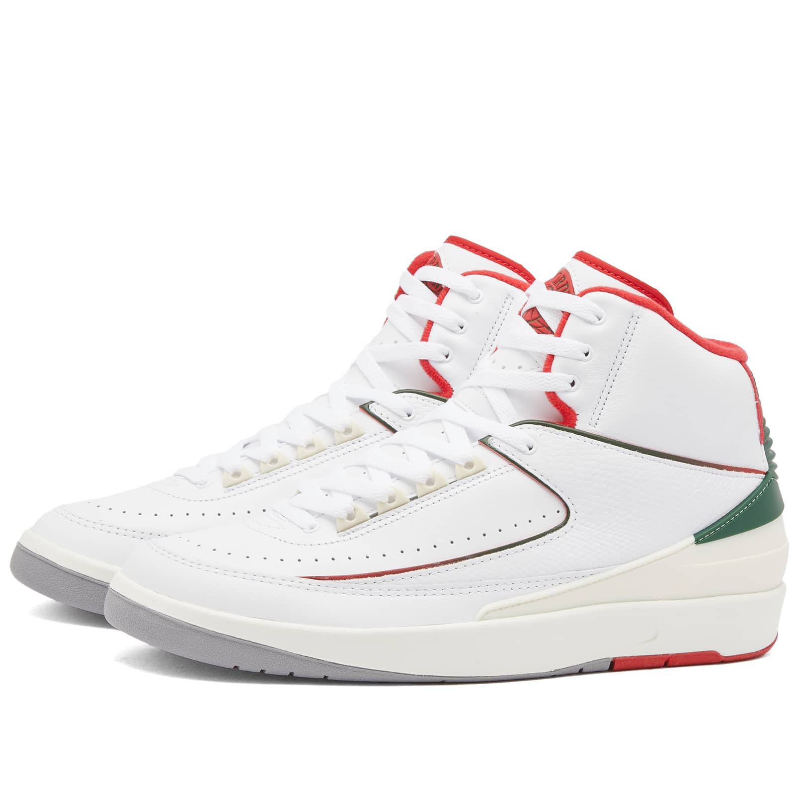 Air Jordan 2 Retro - White & Fire Red Fir Sail