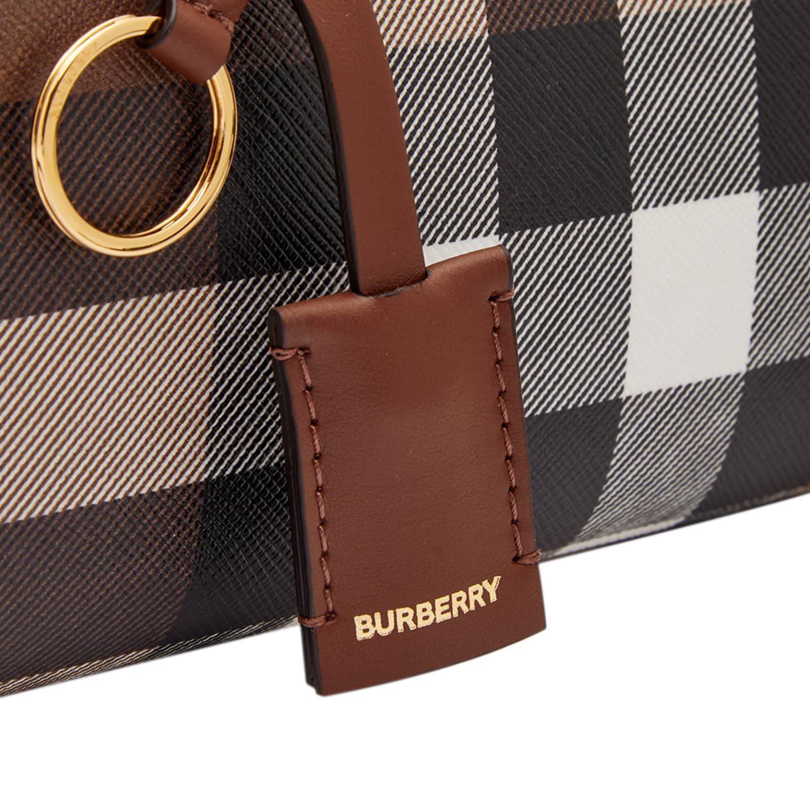 Burberry Mini Bowling Bag Dark Birch Brown Check END. (GB)