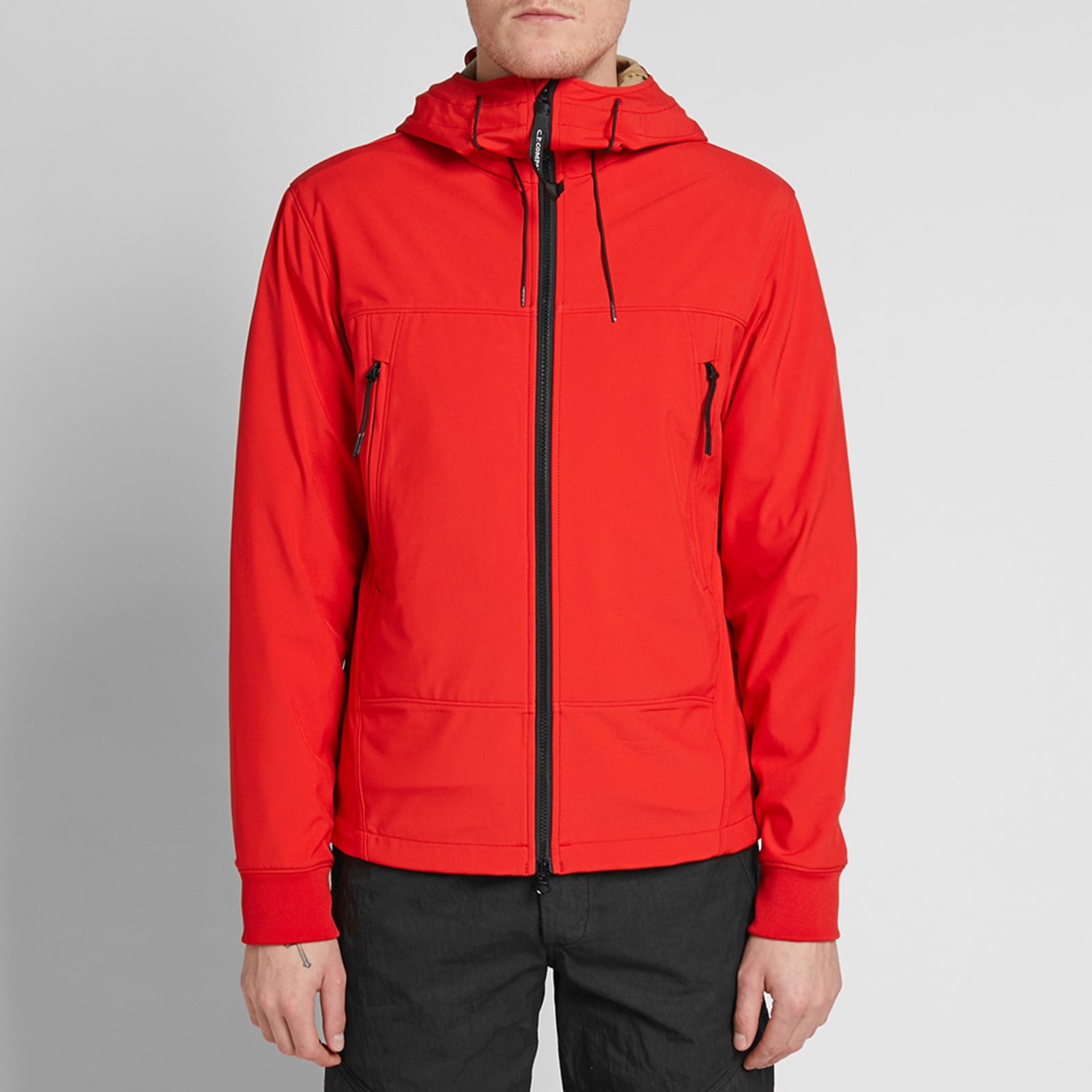 C.P. Company Soft Shell Goggle Jacket High Risk Red END. (GB)