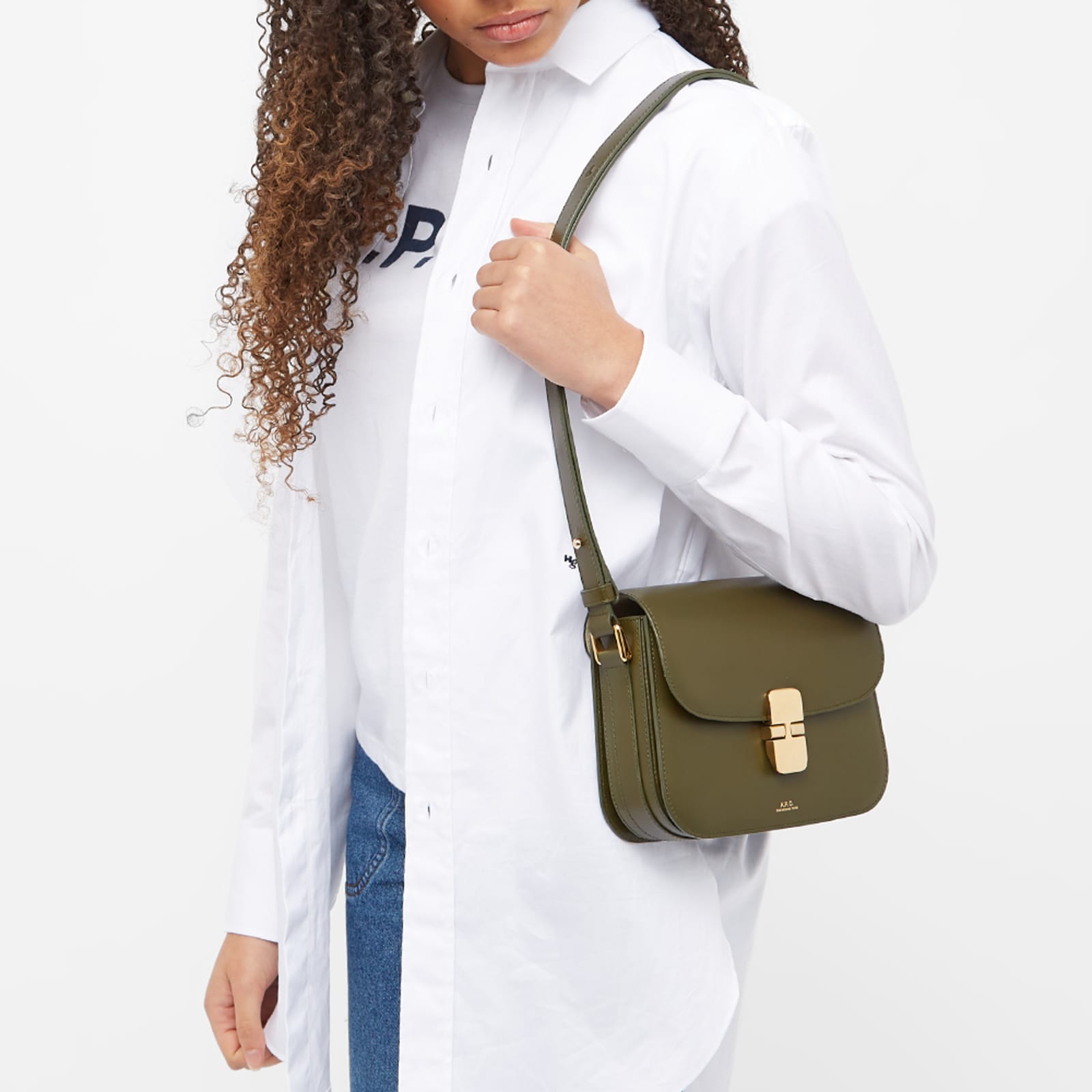 A.P.C. Small Grace Bag Green END. (GB)