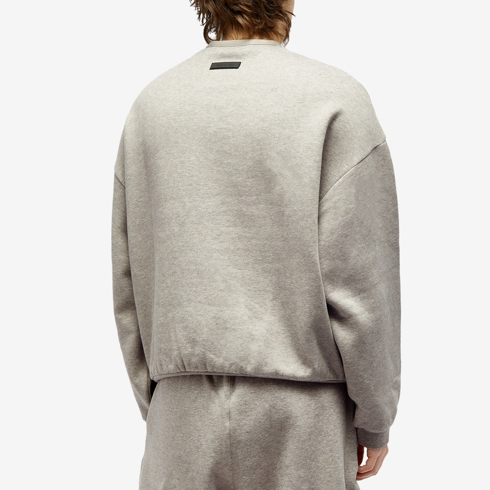 Fear of God ESSENTIALS Spring Tab Detail Sweatshirt Dark Heather