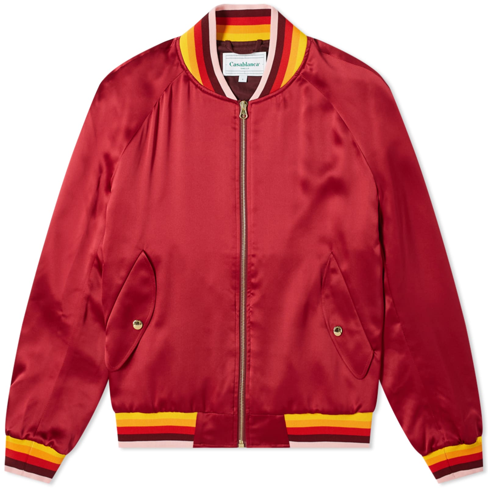 Casablanca Embroidered Souvenir Jacket Bordeaux END.