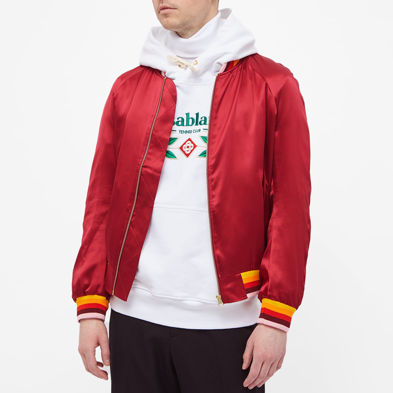 Casablanca Embroidered Souvenir Jacket Bordeaux END.