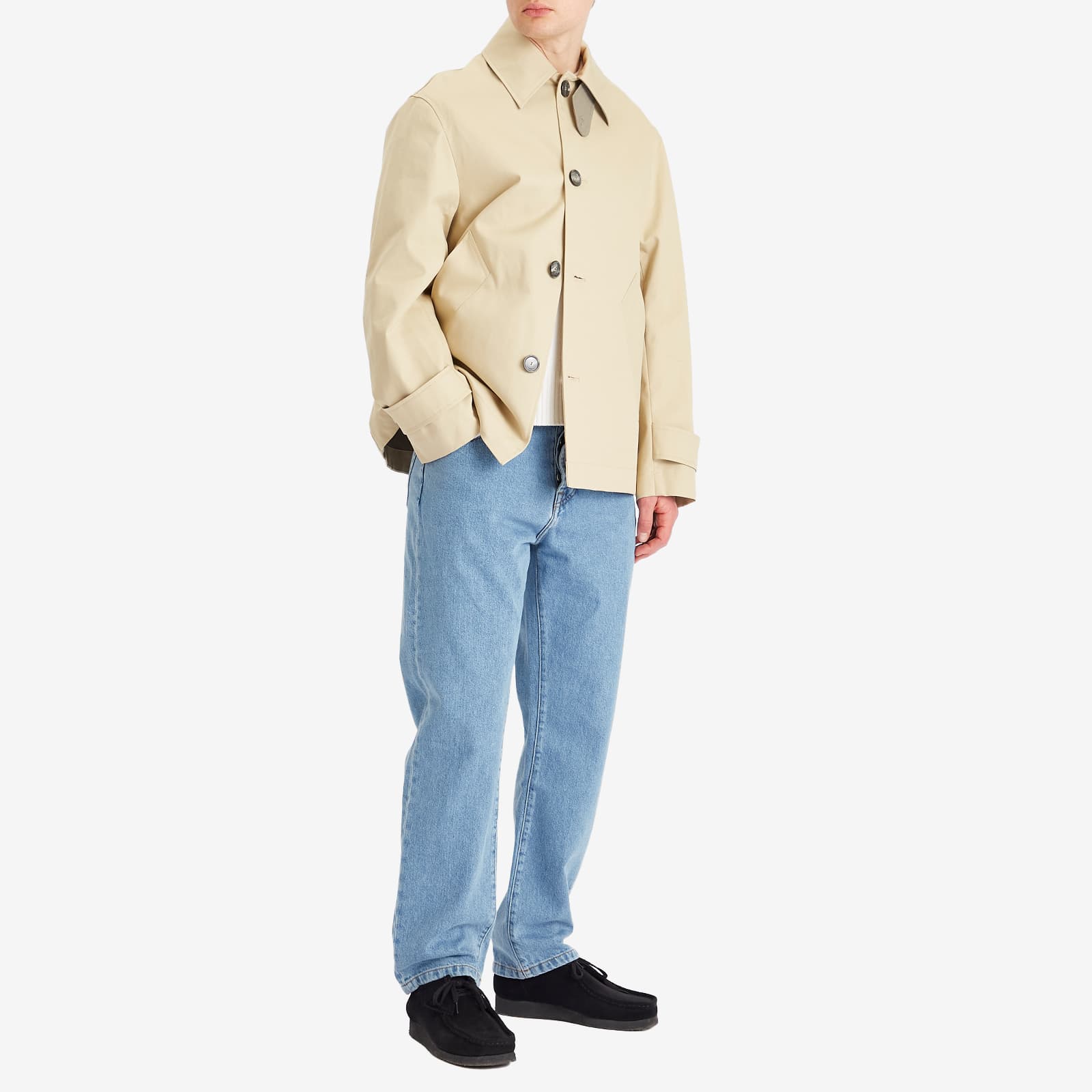 AMI Paris Button Cotton Jacket - Ginger & Ash