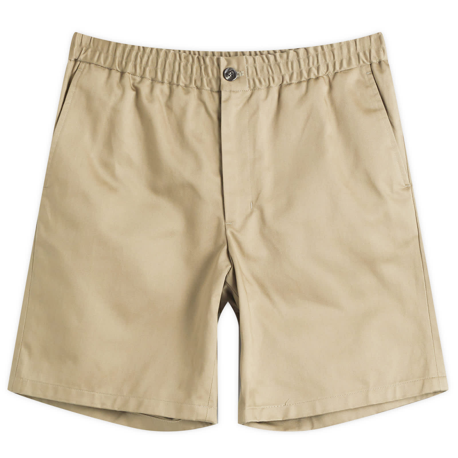 AMI Paris Elasticated Waist Cotton Shorts - Laurel